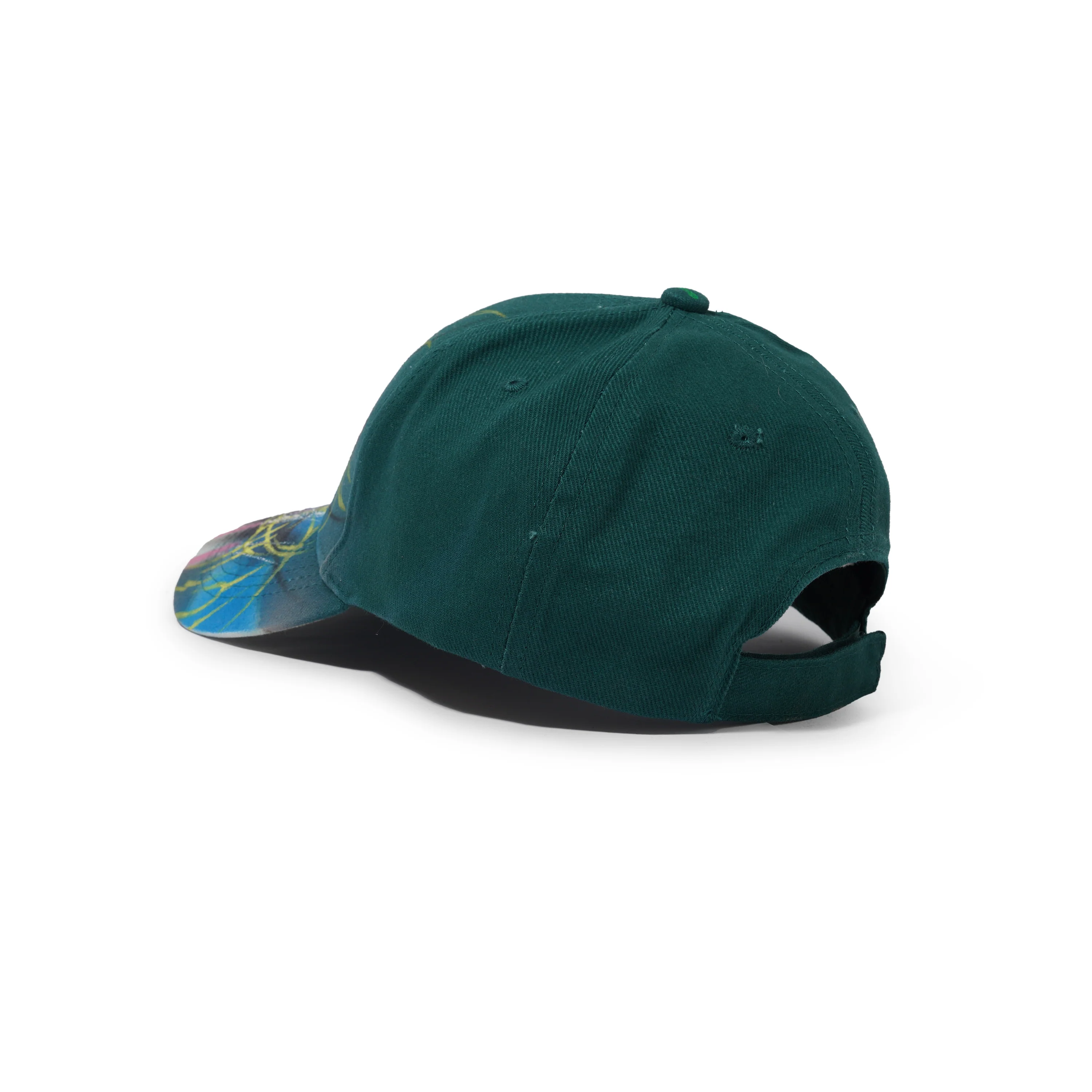 1 Of 1 Bleached / Airbrushed Hat, Army Green - Image 2