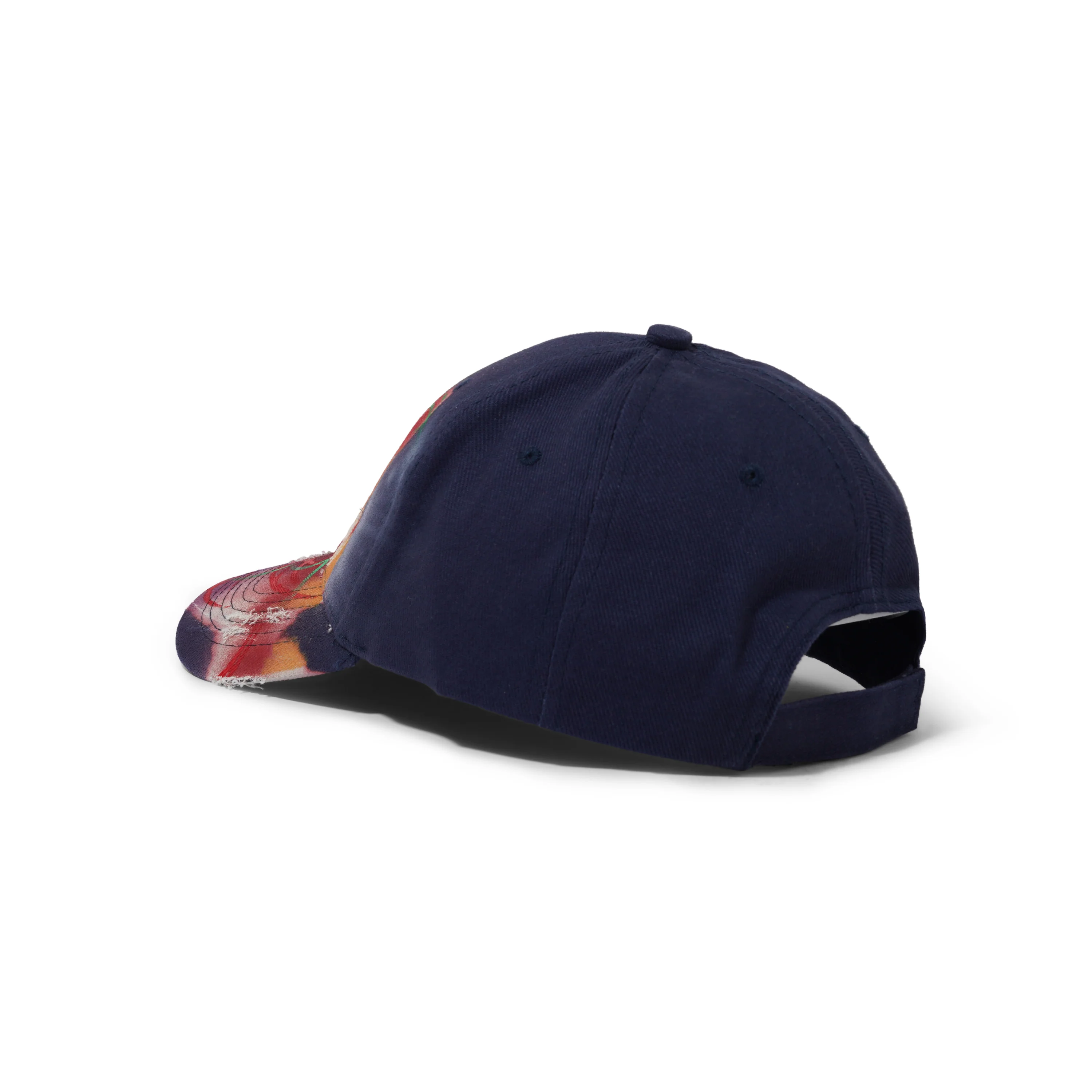 1 Of 1 Bleached / Airbrushed Hat, Navy - Image 2