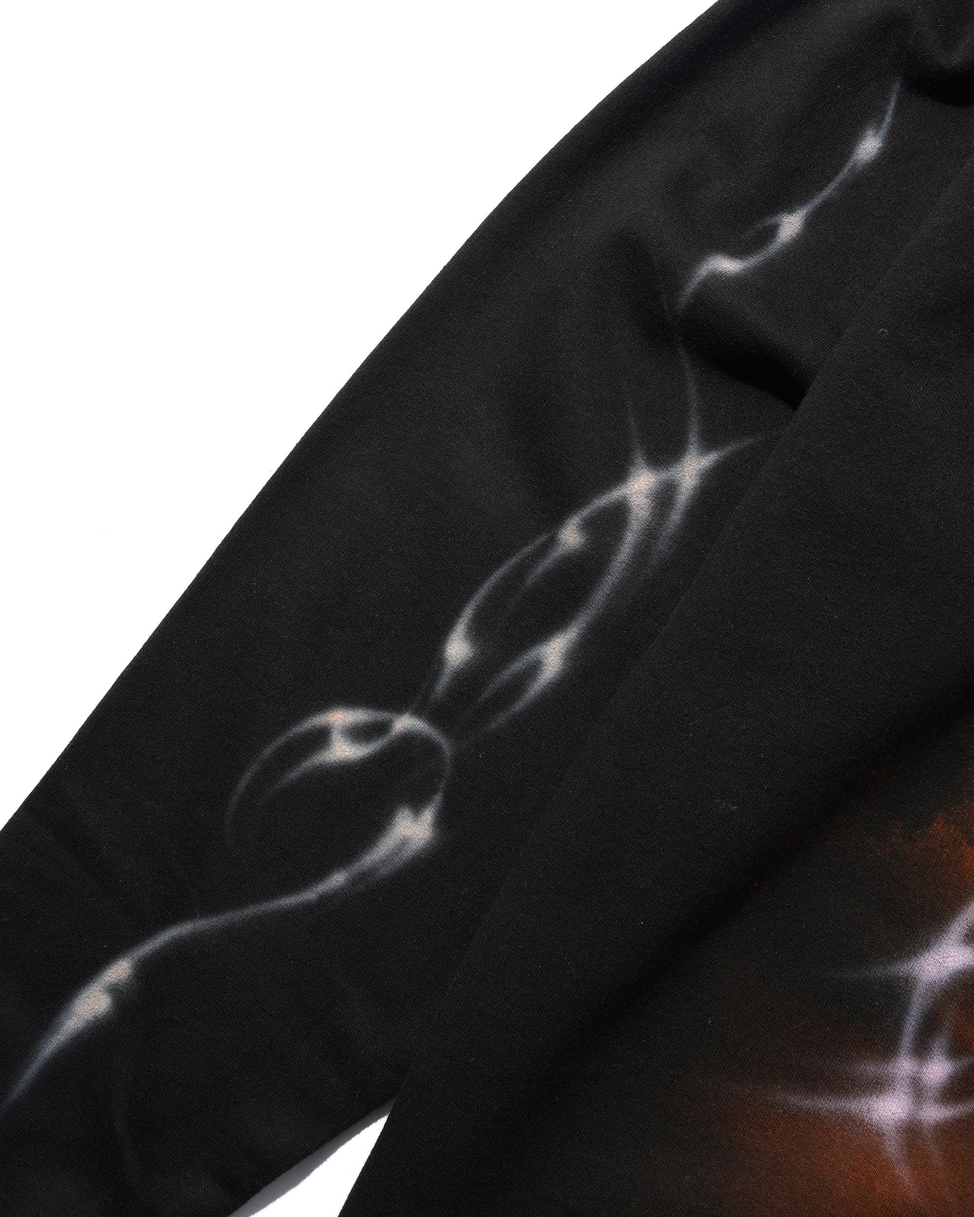 1 Of 1 Bleached / Airbrushed Pullover Hood, Black - Image 3