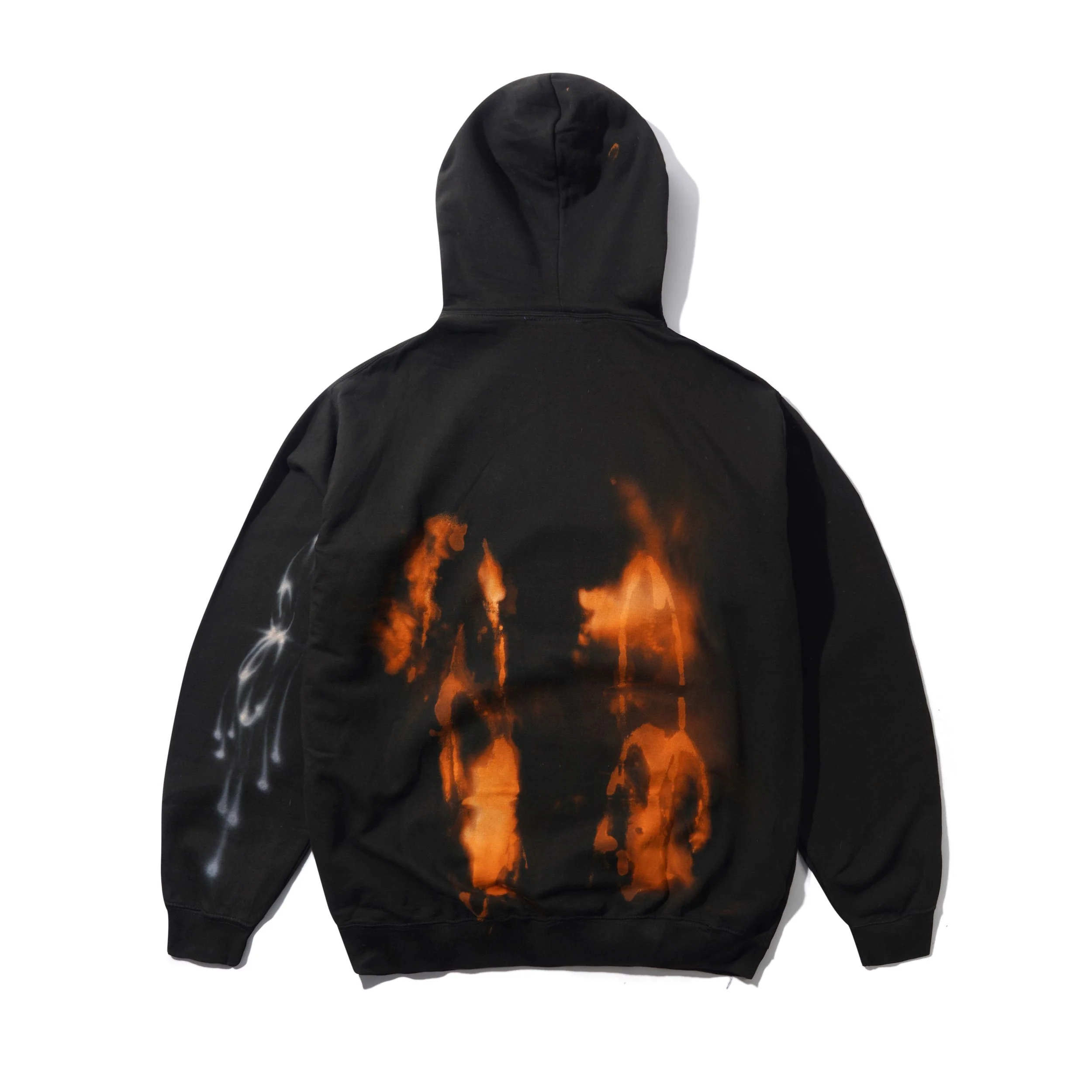 1 Of 1 Bleached / Airbrushed Pullover Hood, Black - Image 5