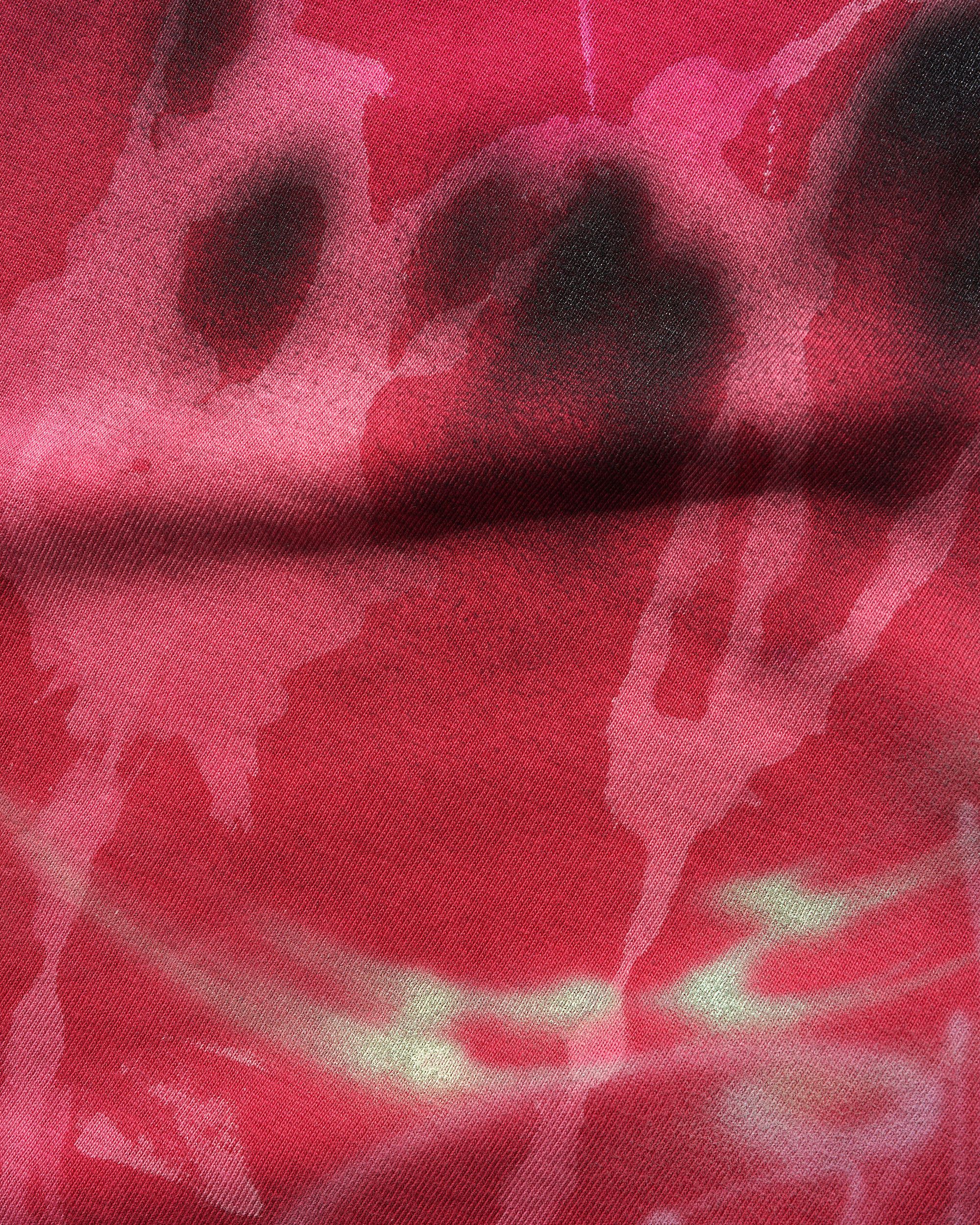 1 Of 1 Bleached / Airbrushed Tee, Red - Image 3