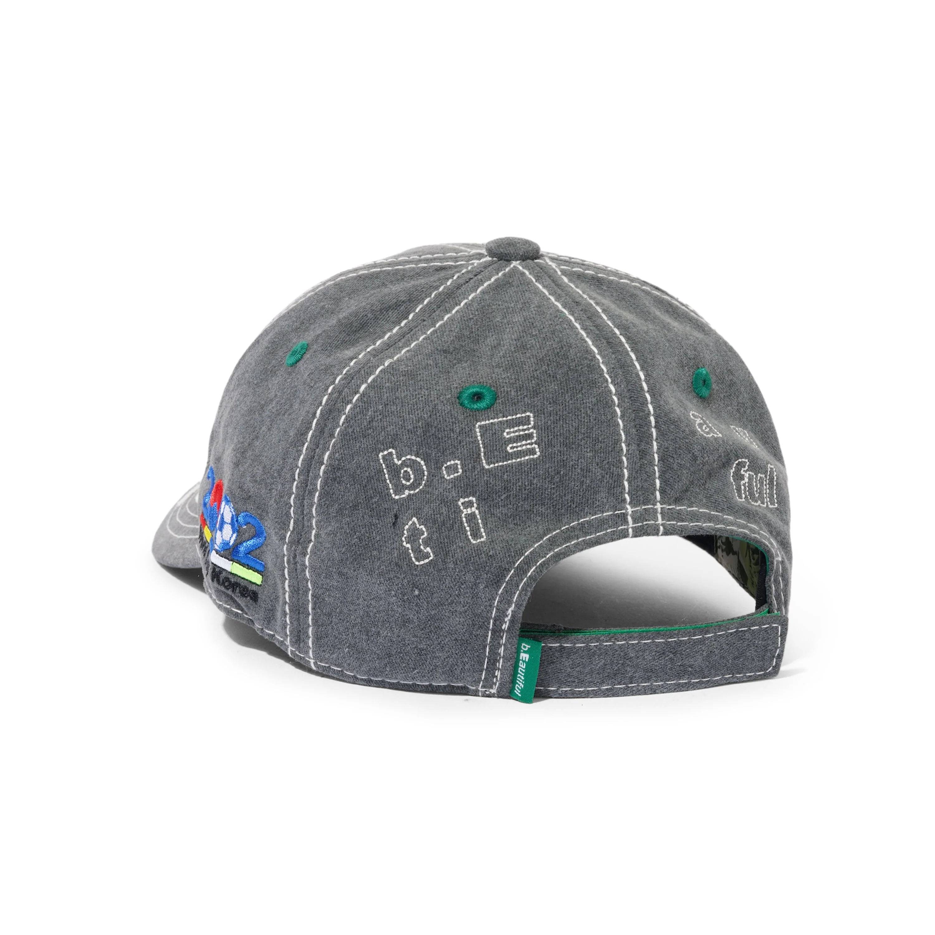 2002 6 Panel Hat, Washed Black - Image 2
