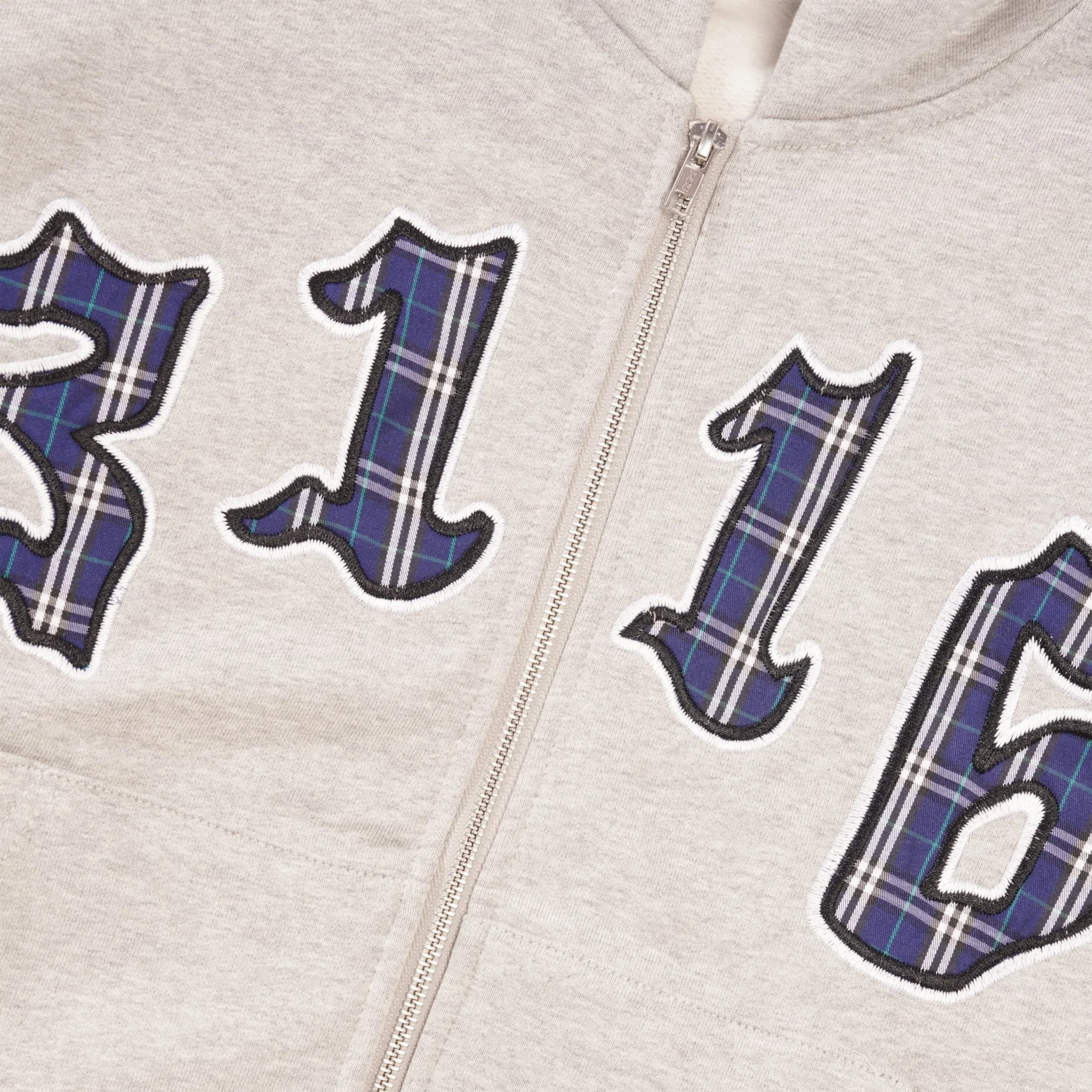 3116 Premium Zip-Thru Pullover Hood, Grey - Image 2