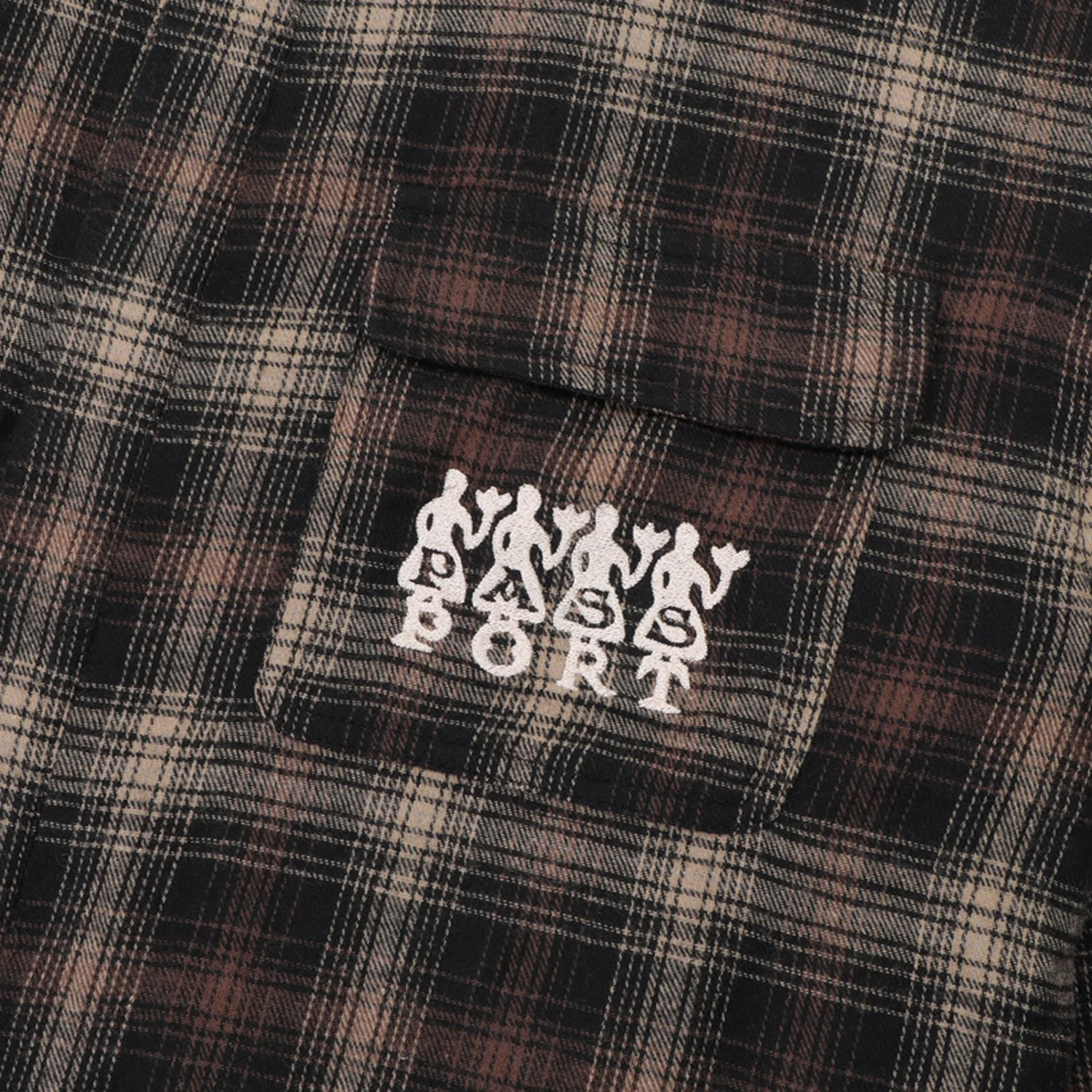 4 Flowers Flannel Vineyard Shirt, Black - Image 2