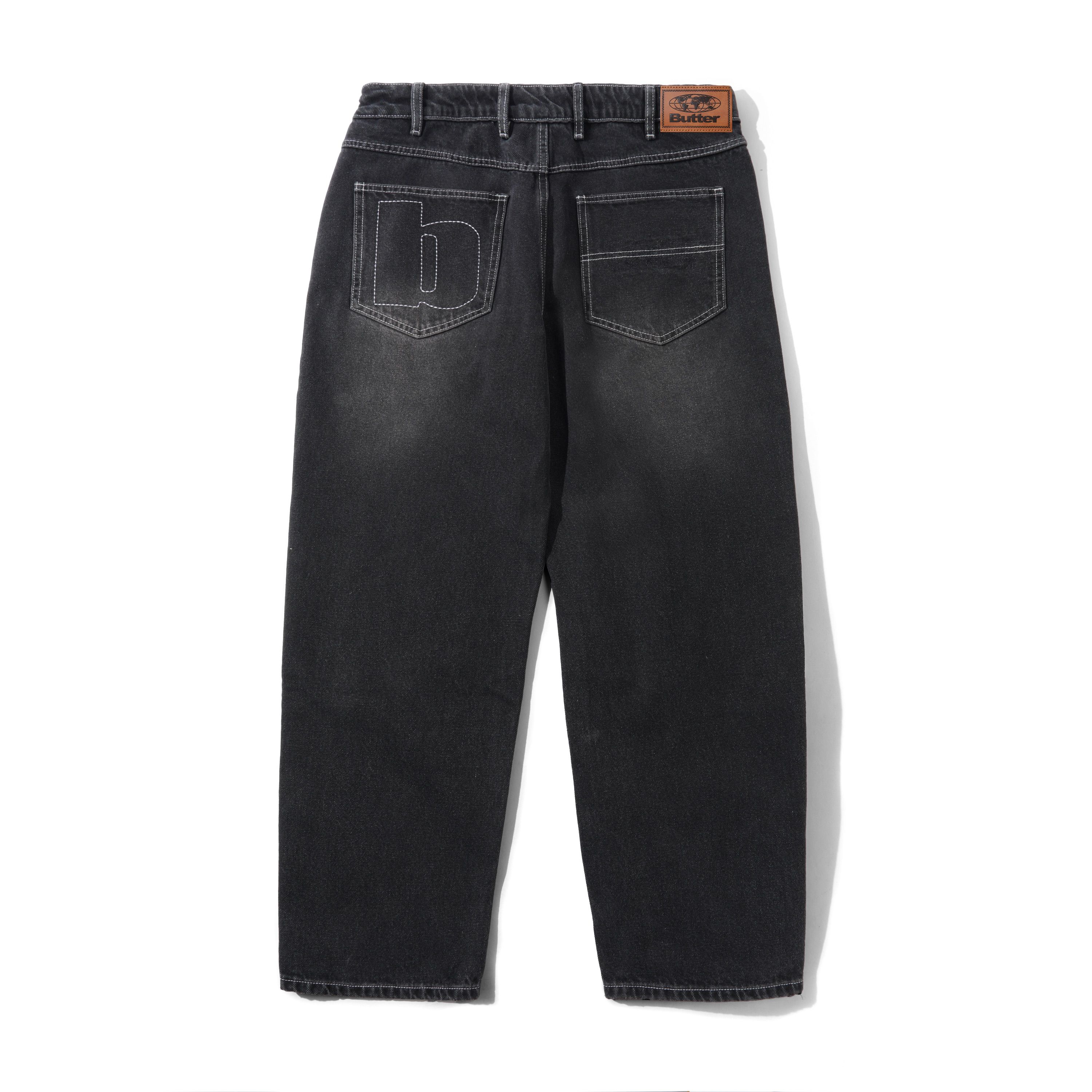 Ace Denim Jeans, Distressed Black - Image 2