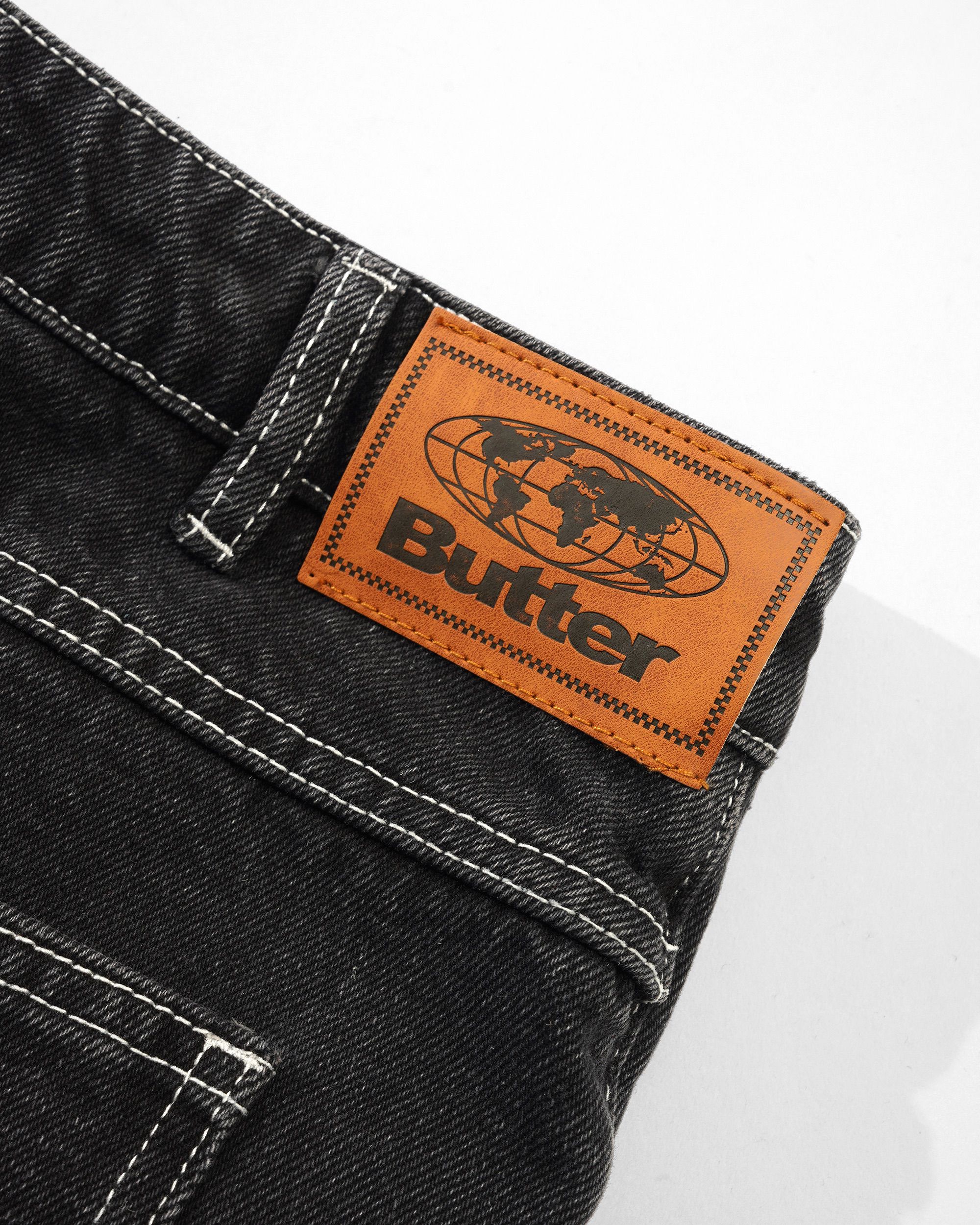 Ace Denim Jeans, Distressed Black - Image 5