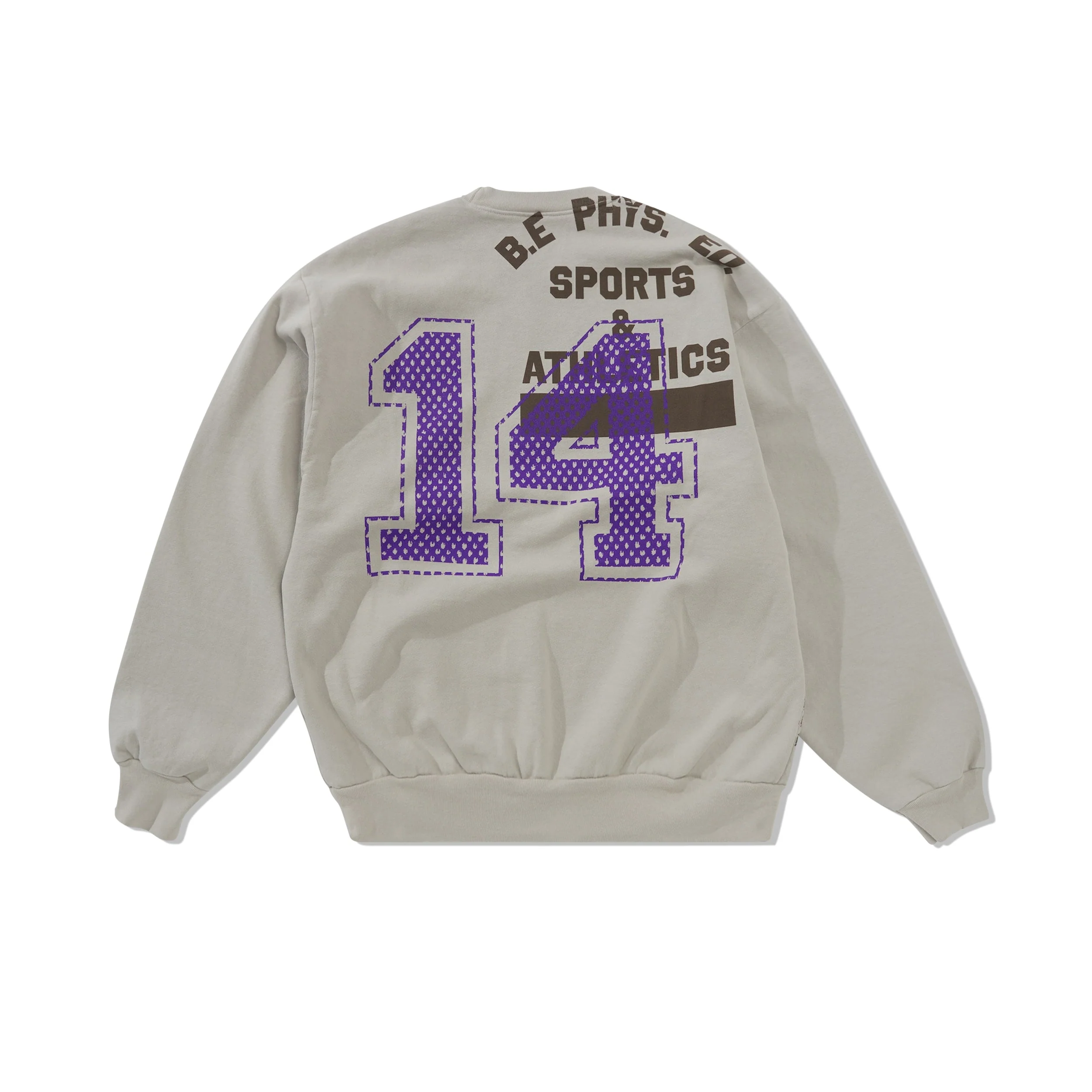 Active Crewneck Sweatshirt, Cement - Image 3