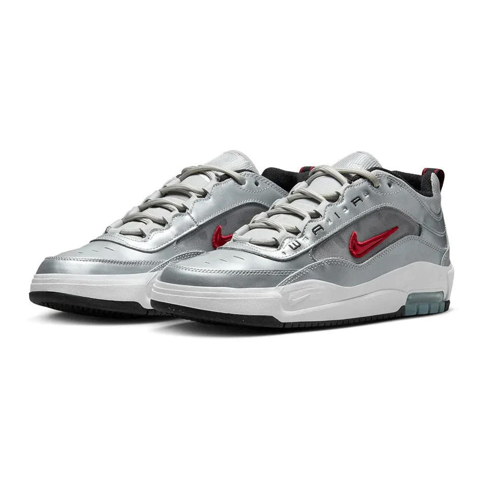 Air Max Ishod, Metallic Silver / Varsity Red - Image 2
