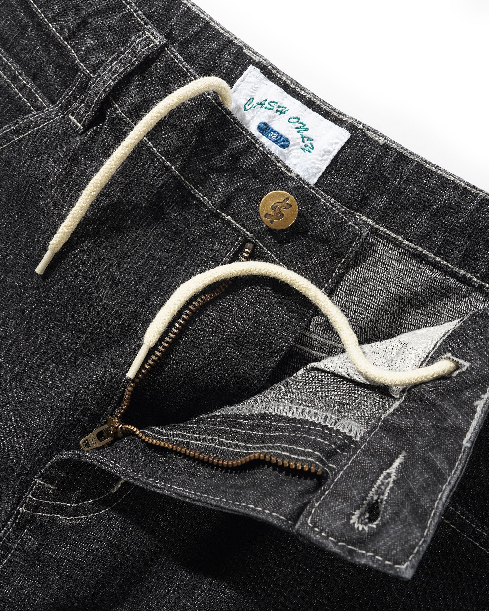 Aleka Denim Jeans, Streaky Black Wash - Image 6