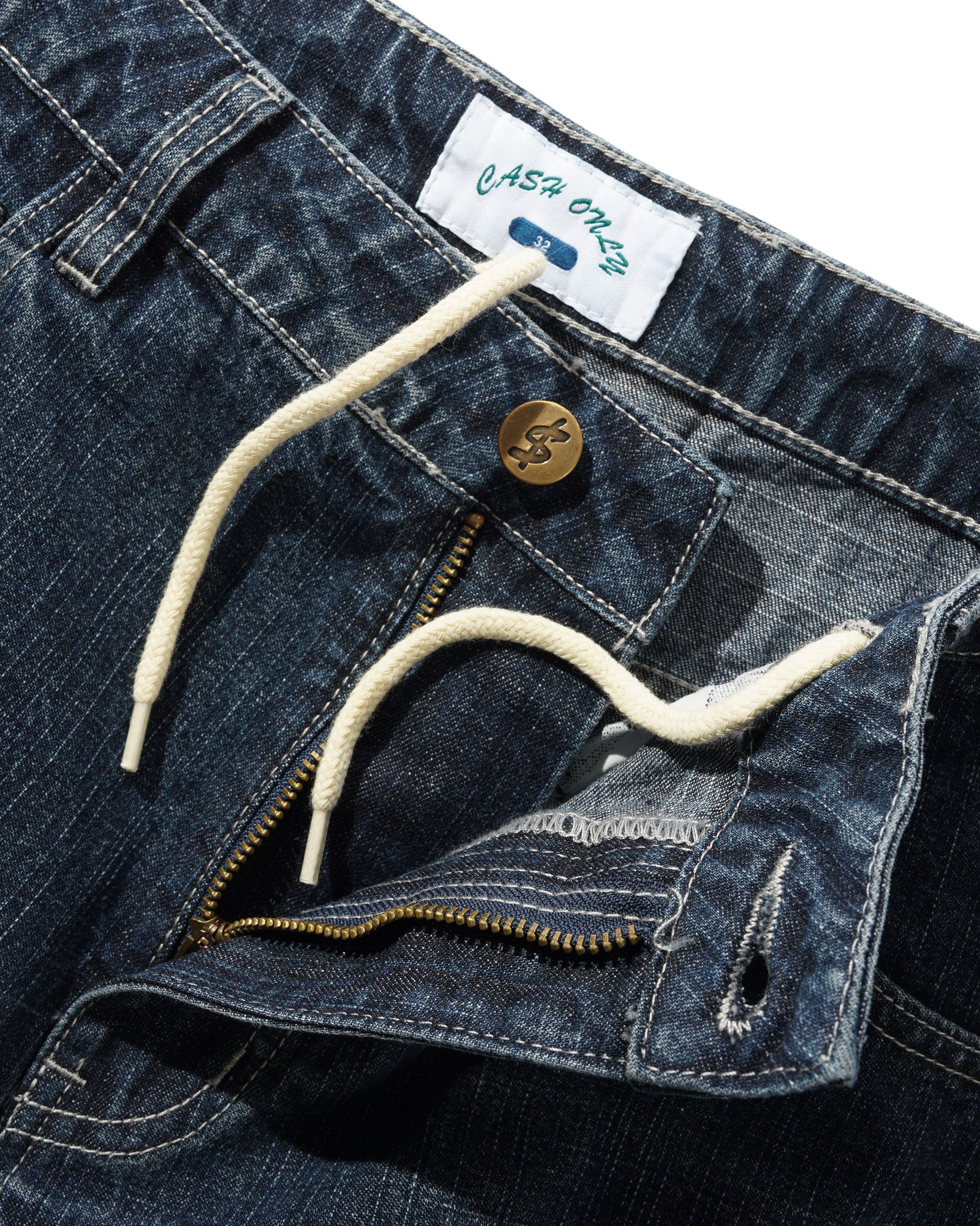 Aleka Denim Jeans, Streaky Navy Wash - Image 4