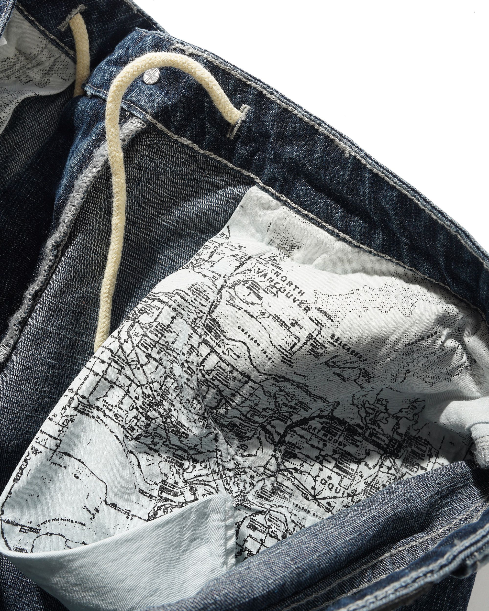 Aleka Denim Jeans, Streaky Navy Wash - Image 5
