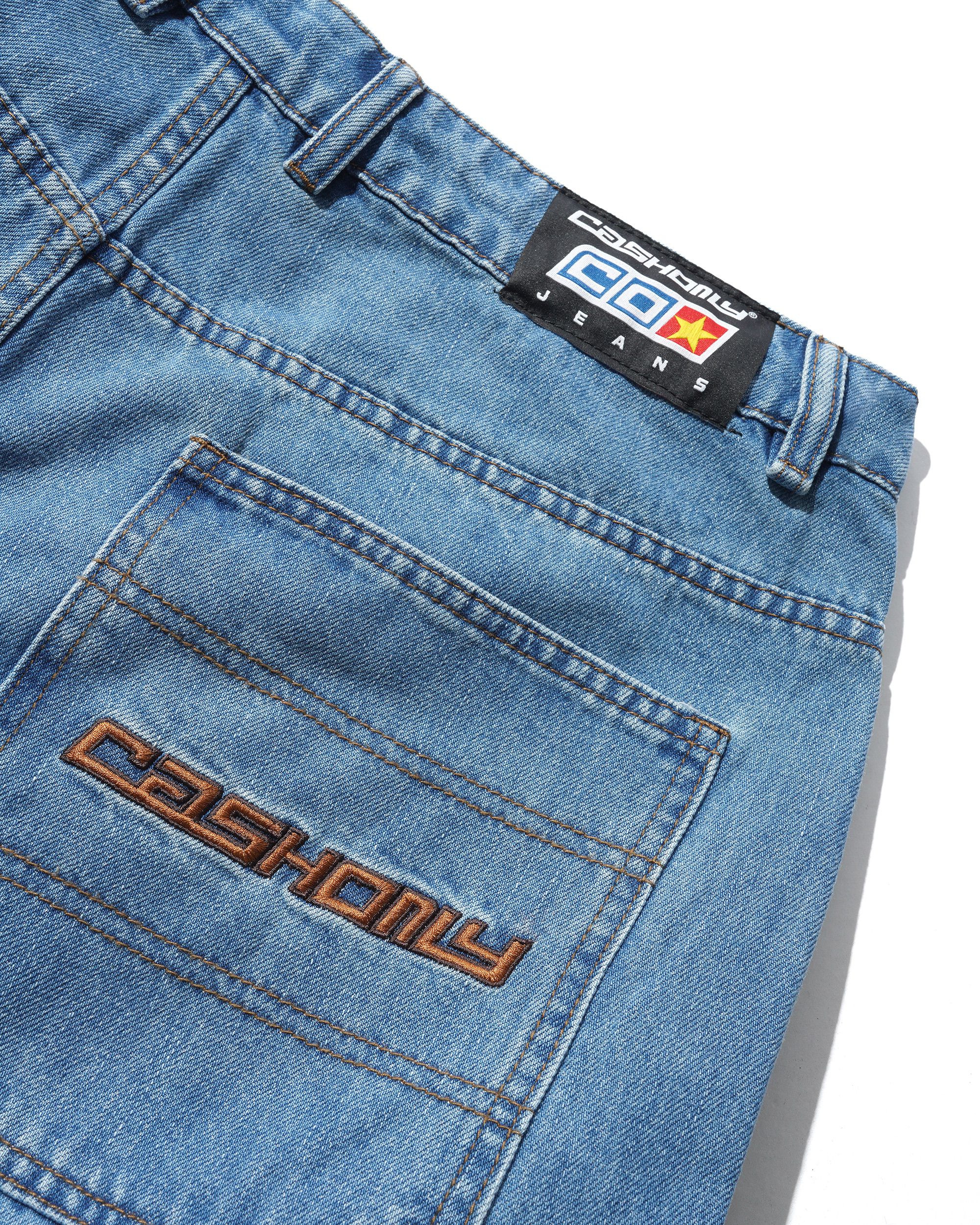 Aleka Denim Jeans, Distressed Mid Blue - Image 3
