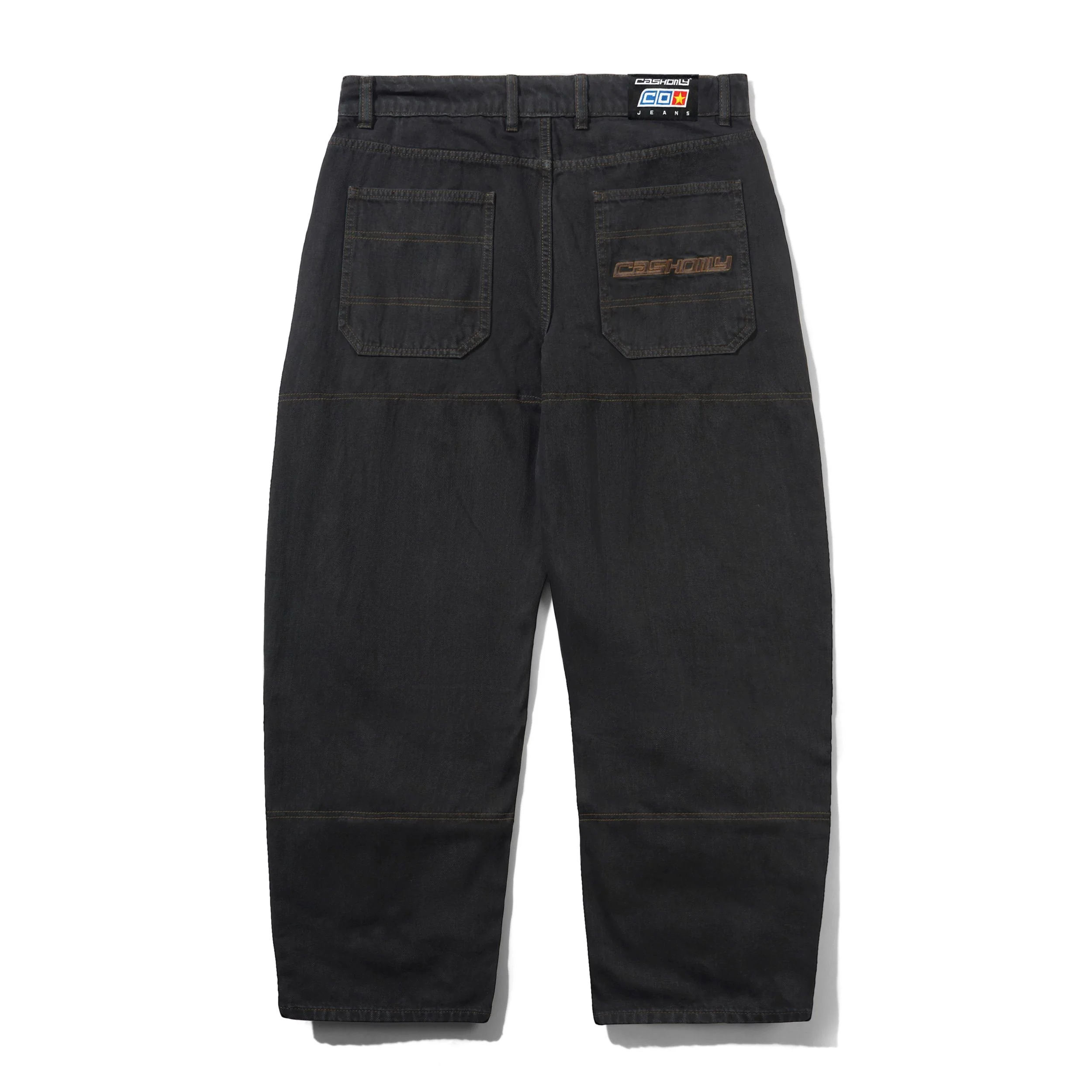 Aleka Denim Jeans, Flat Black - Image 2