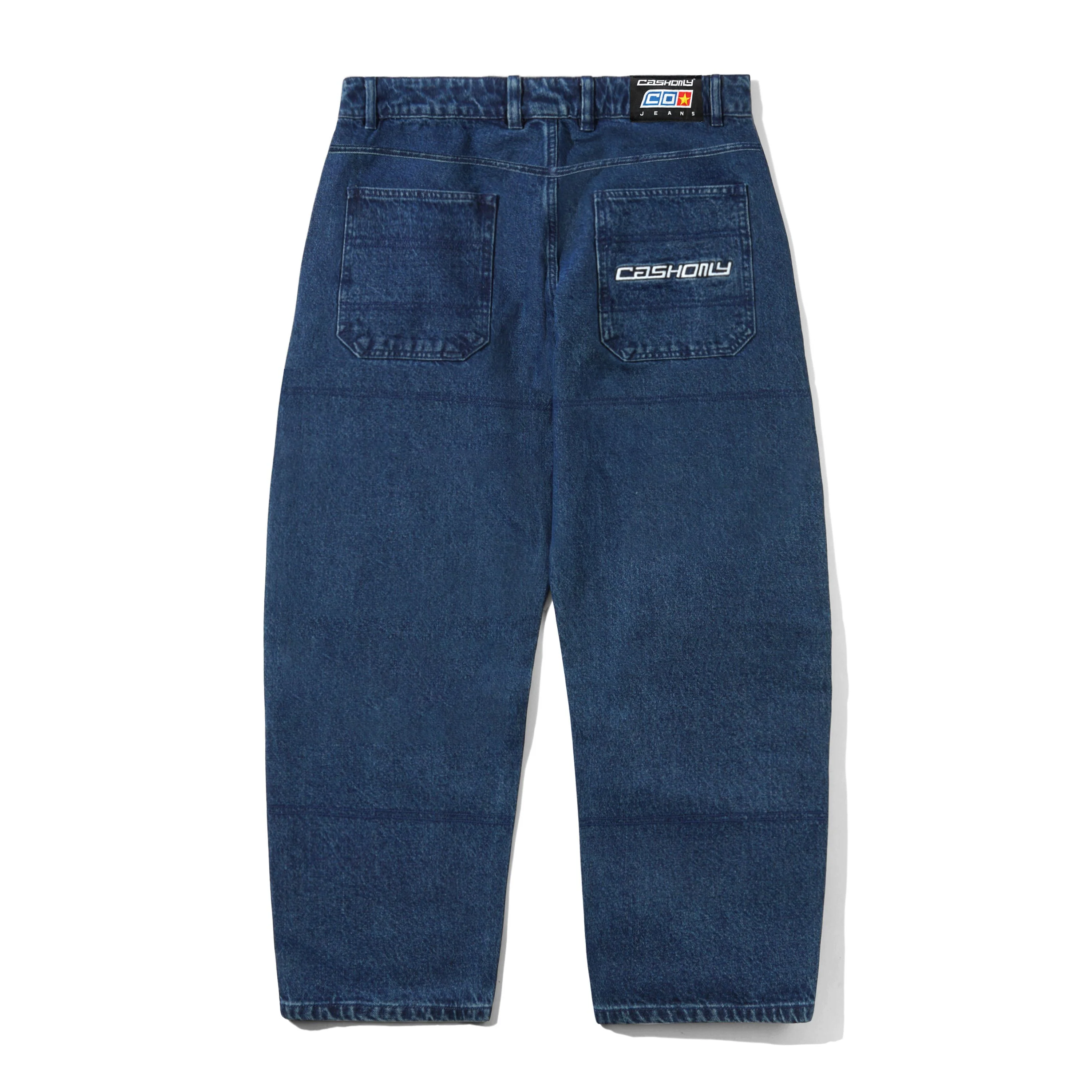 Aleka Denim Jeans, Washed Mid Blue - Image 2