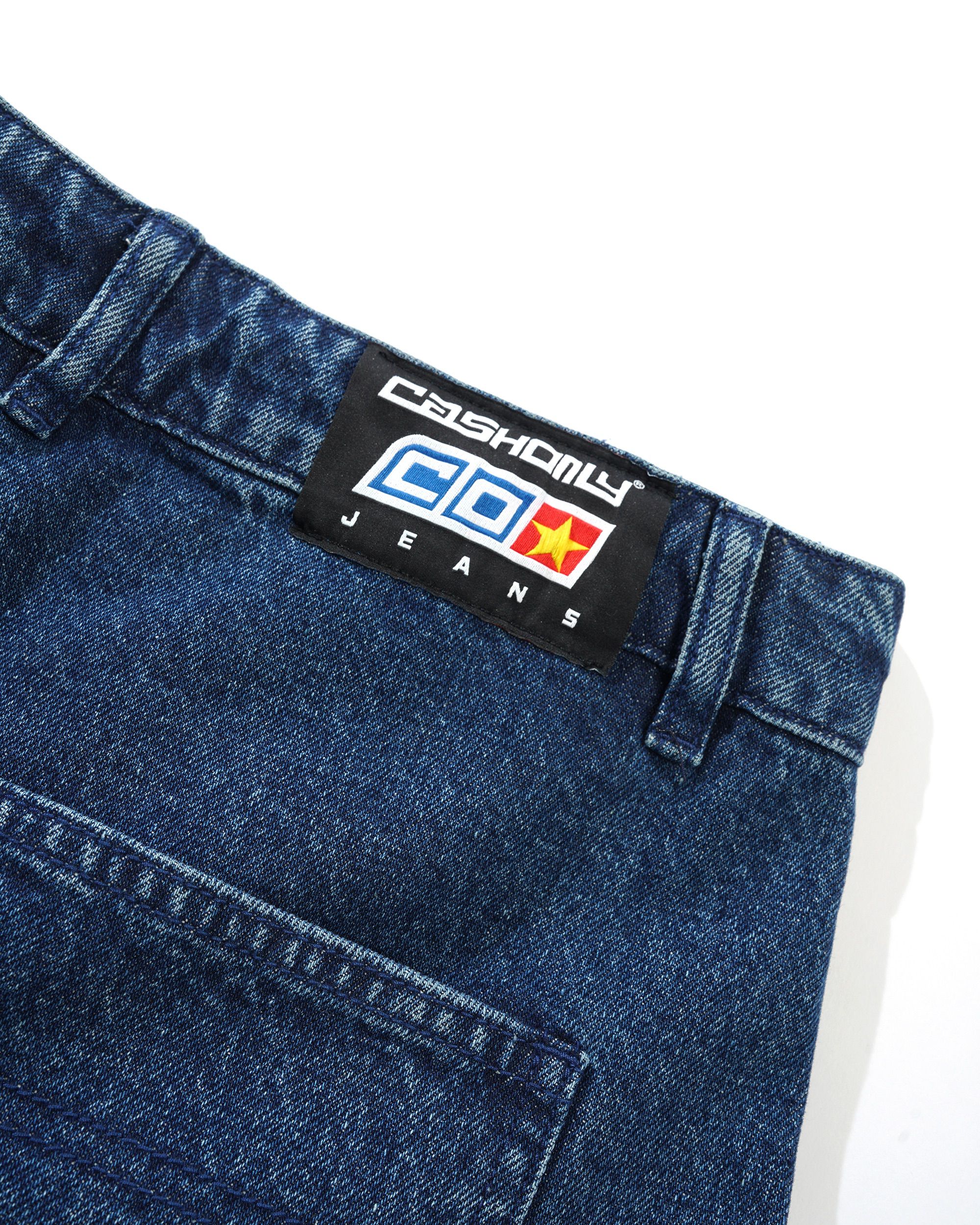 Aleka Denim Jeans, Washed Mid Blue - Image 4