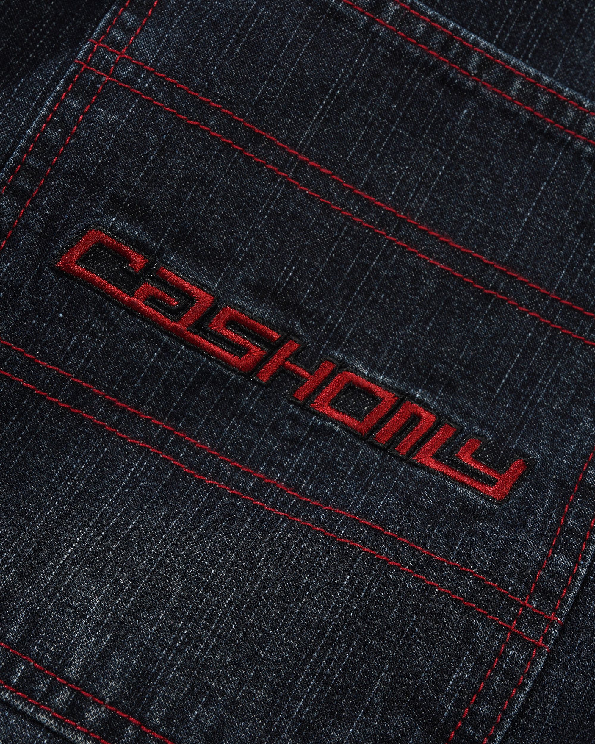 Aleka Denim Jeans, Washed Streaky Denim - Image 3