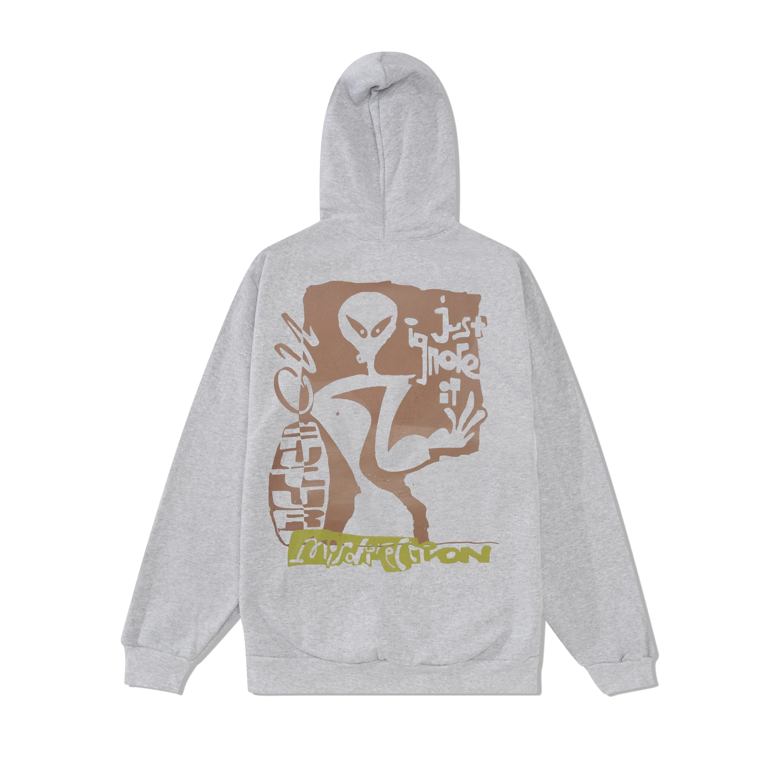 Alien Pullover Hood, Ash Grey - Image 2