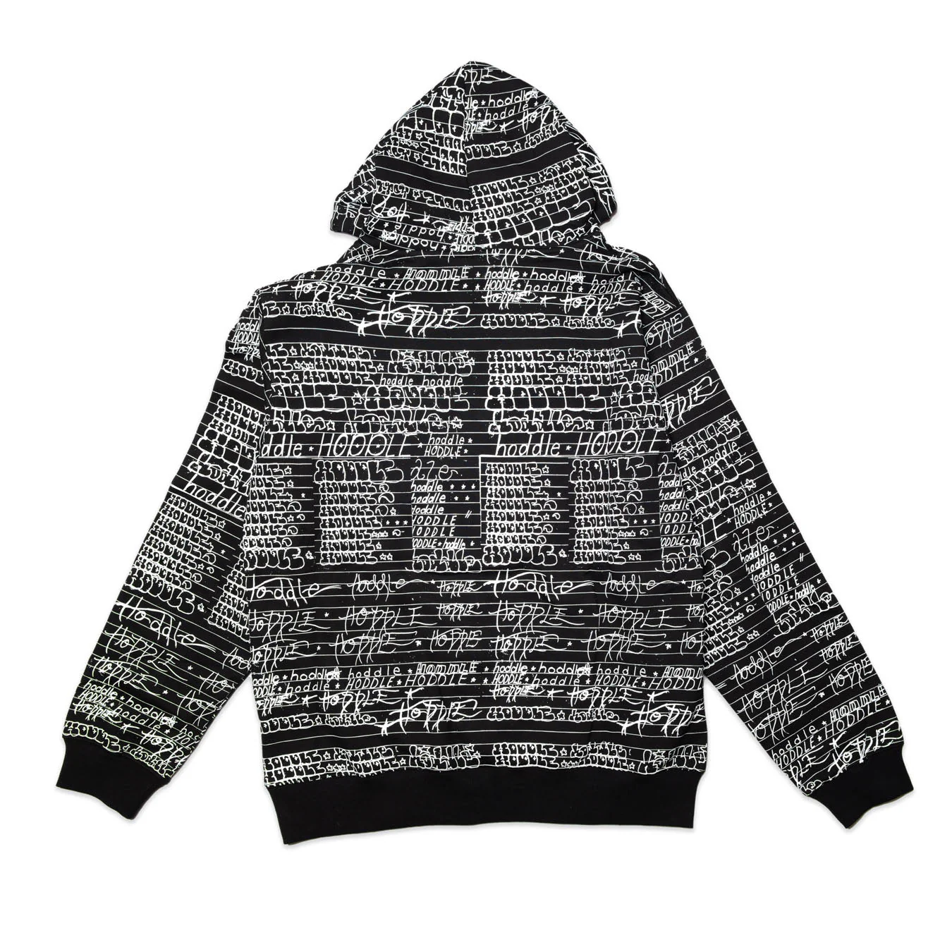Allover Chalkboard Logo Pullover, Black / White - Image 2