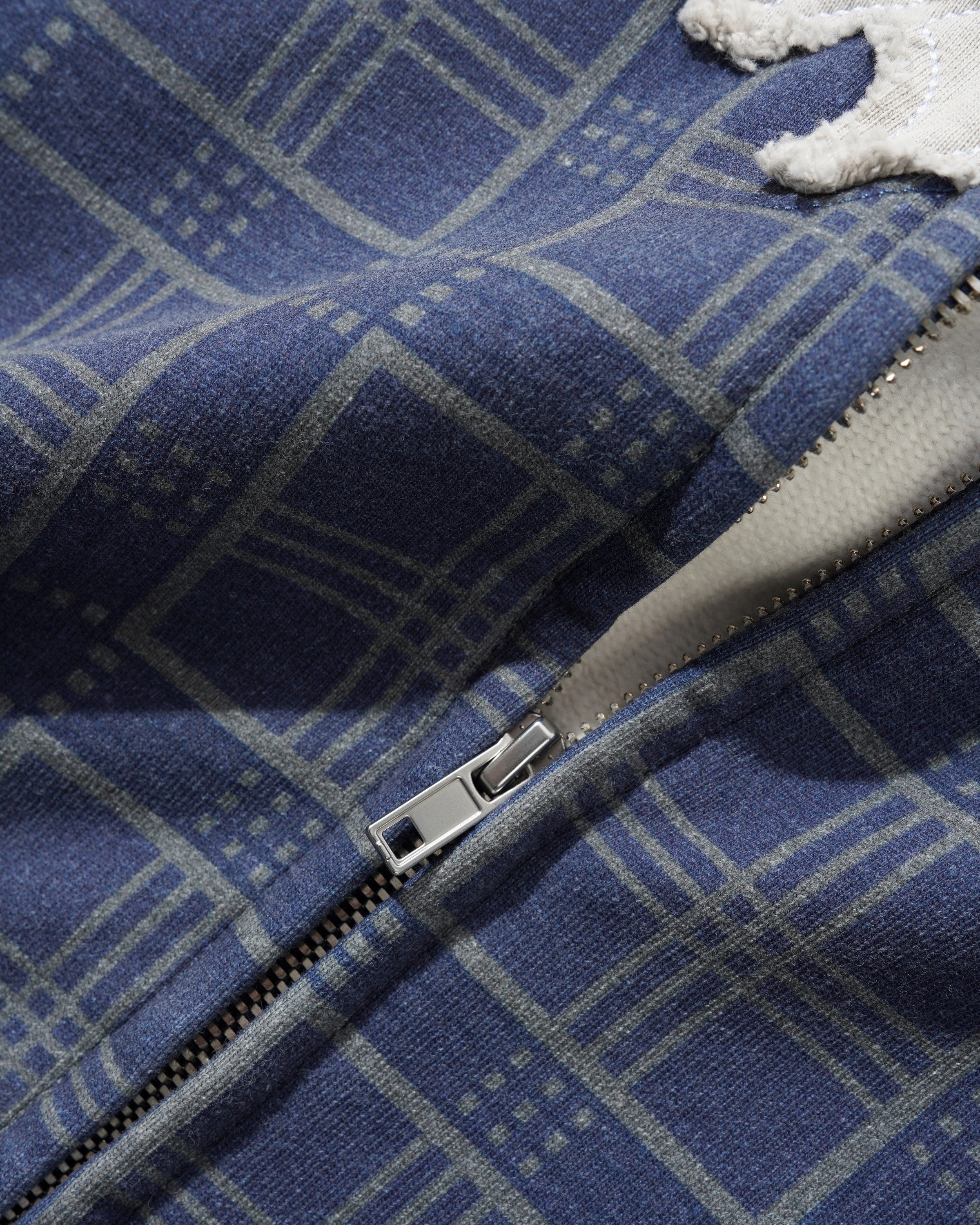 Amplify Zip-Thru Hood, Washed Navy Plaid - Image 4