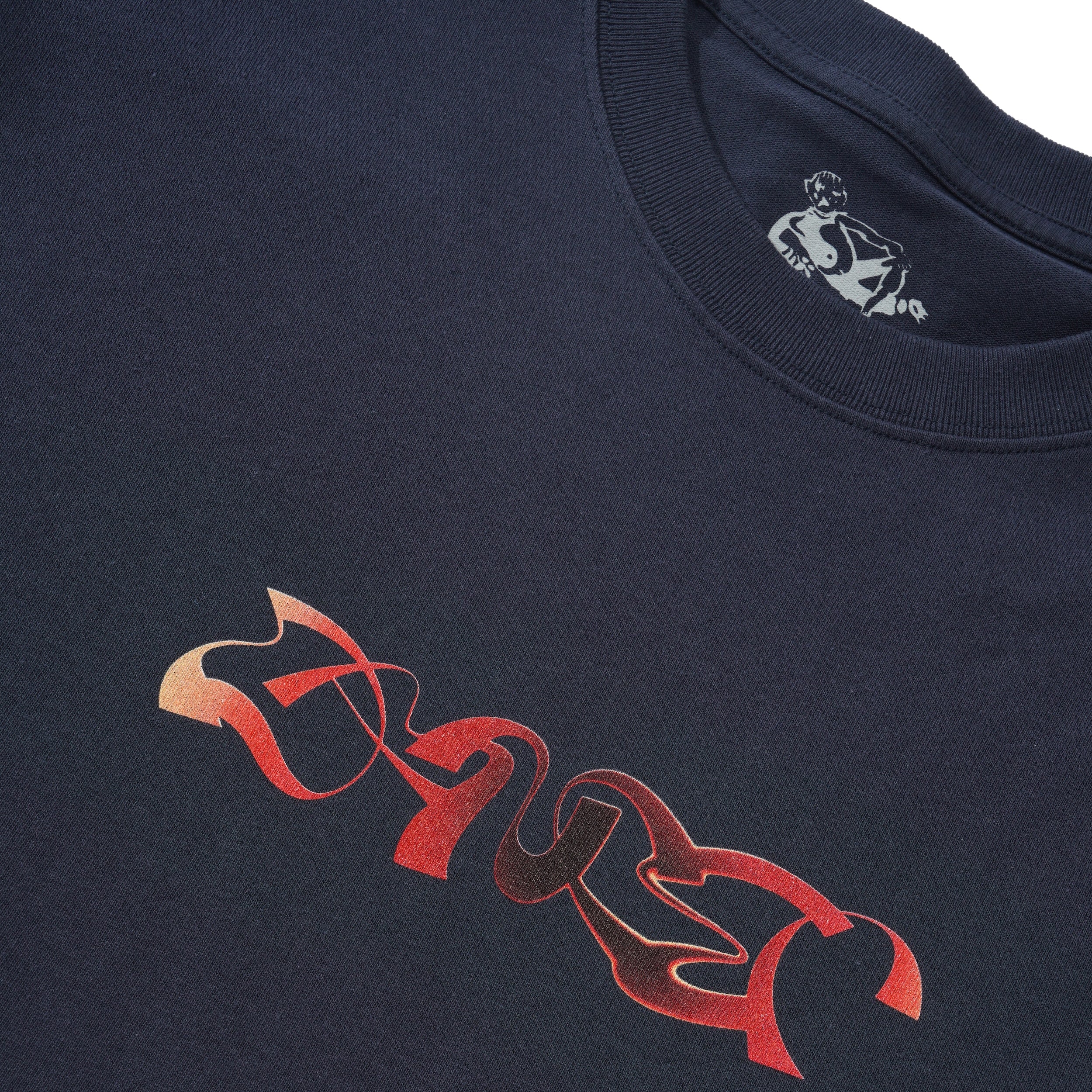 Analog Triple Logo Tee, Dark Navy - Image 2