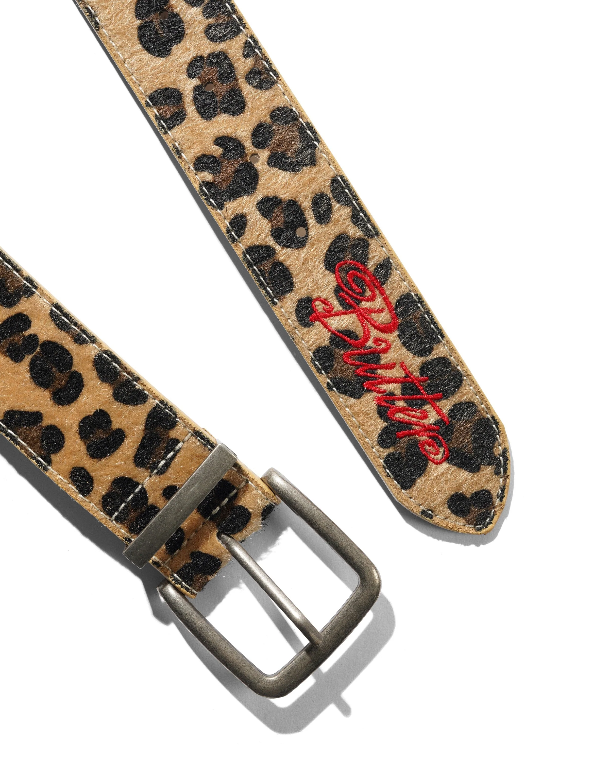 Animal Hide Belt, Leopard - Image 2