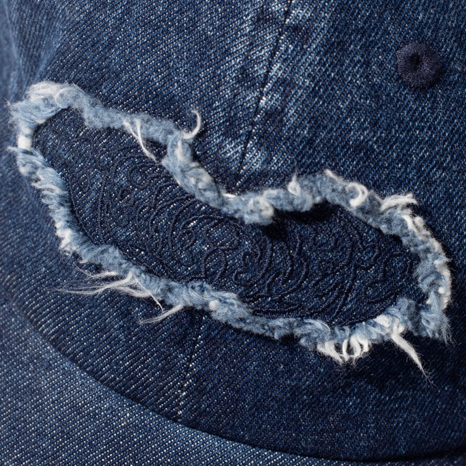 Applique Denim Cap, Blue - Image 3