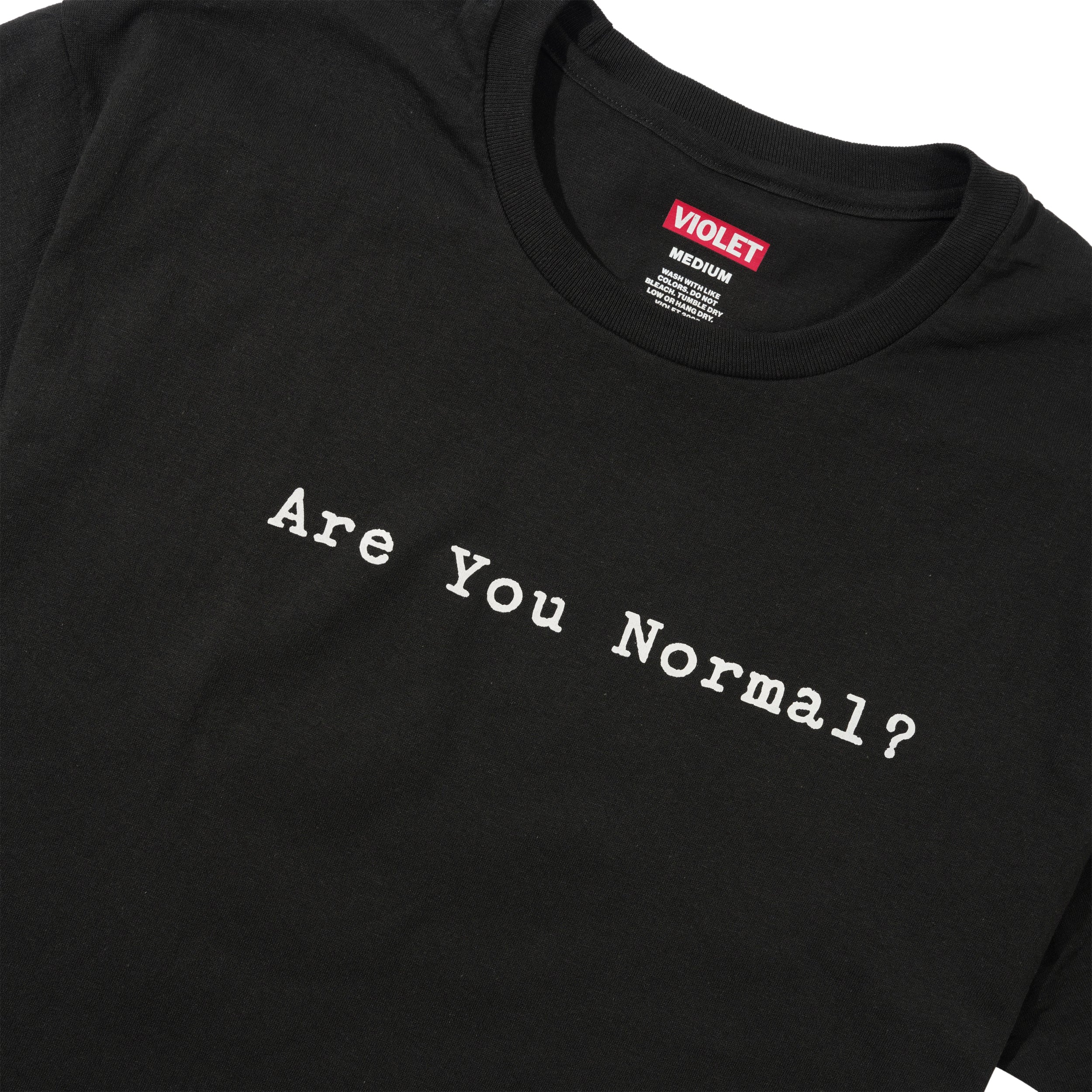 Are You Normal? Tee, Black - Image 2