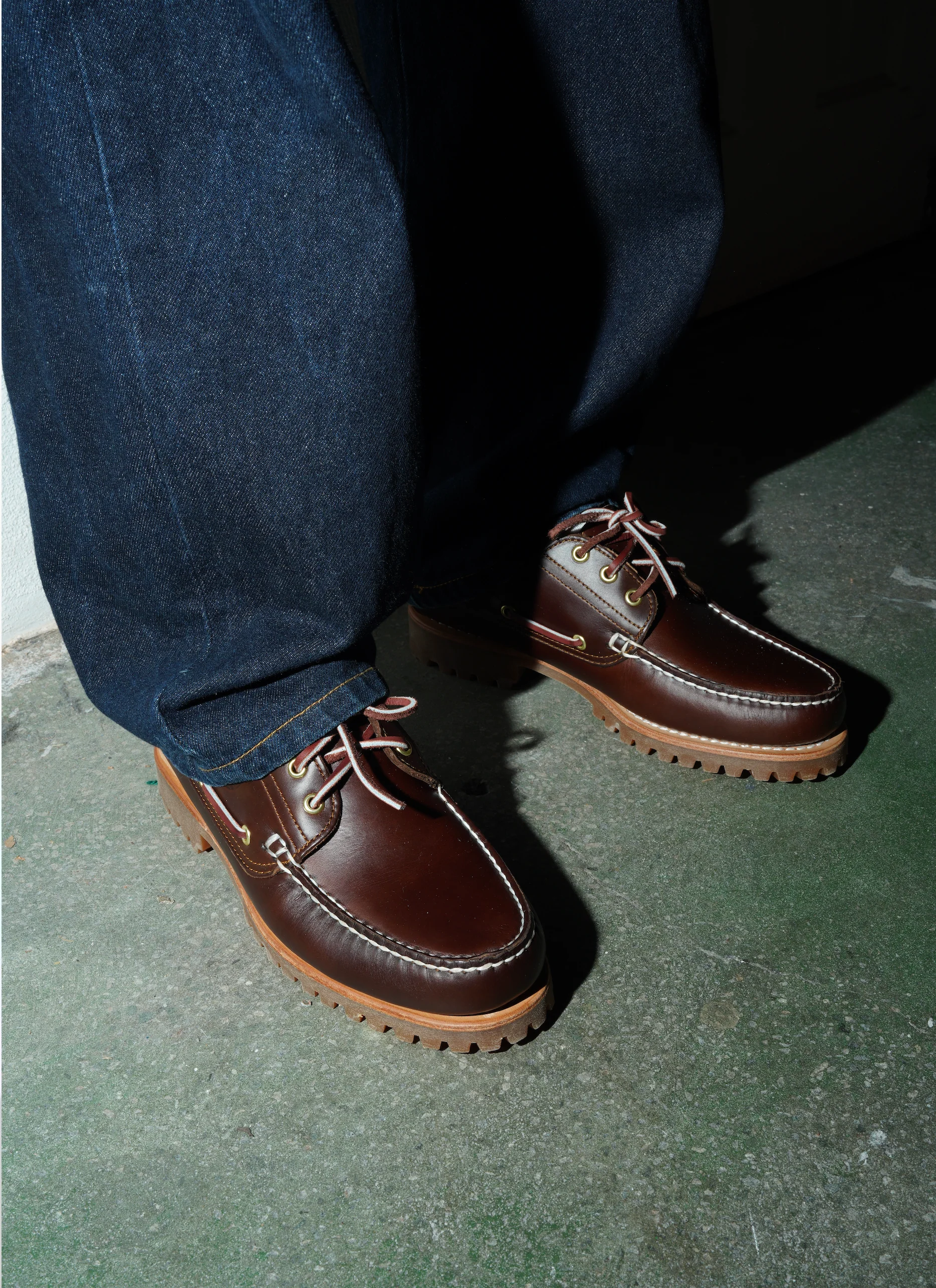 Authentics 3-Eye Classic Boat Shoe, Medium Brown Nubuck - Image 5