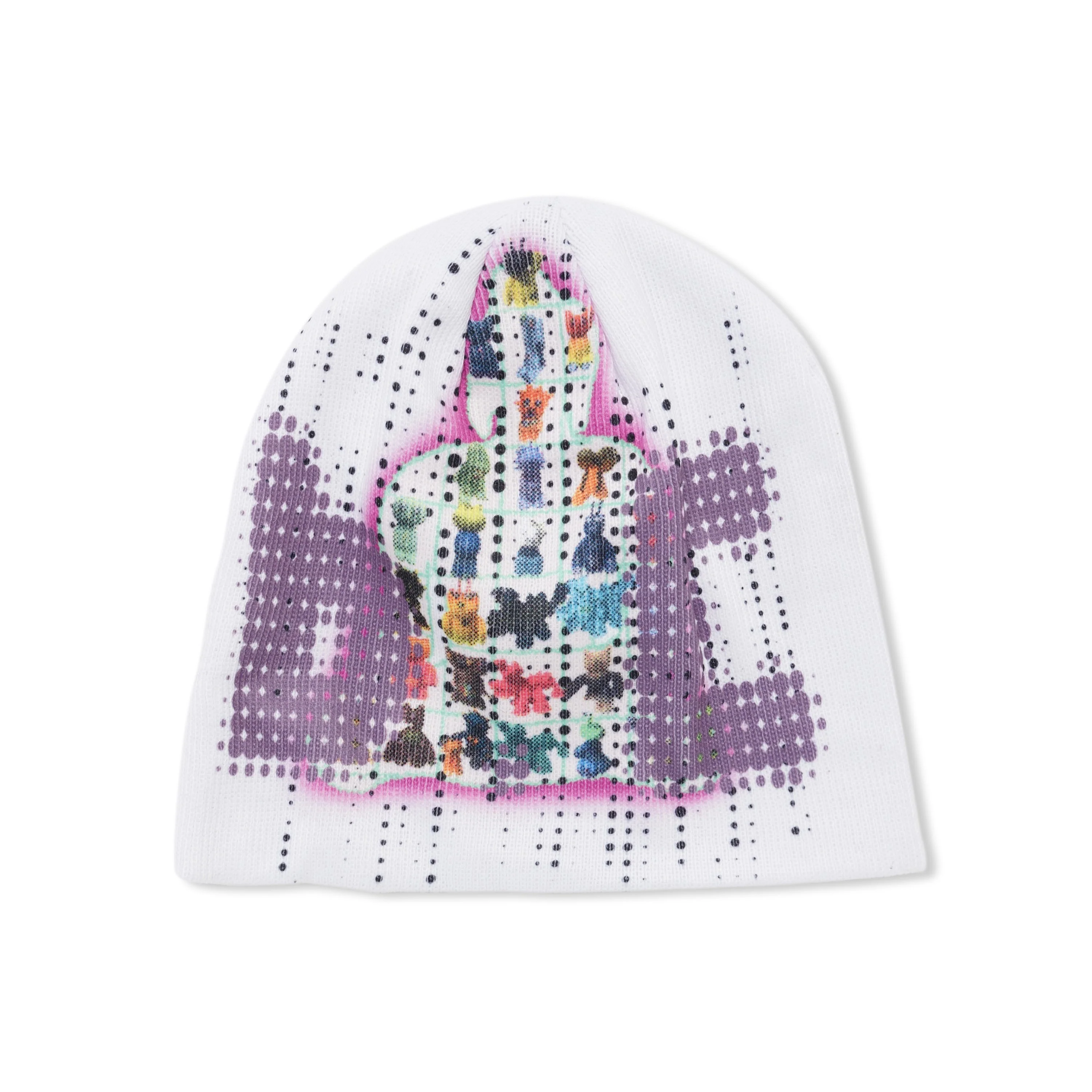 b.Eautiful x kiiro Data Beanie, White - Image 2