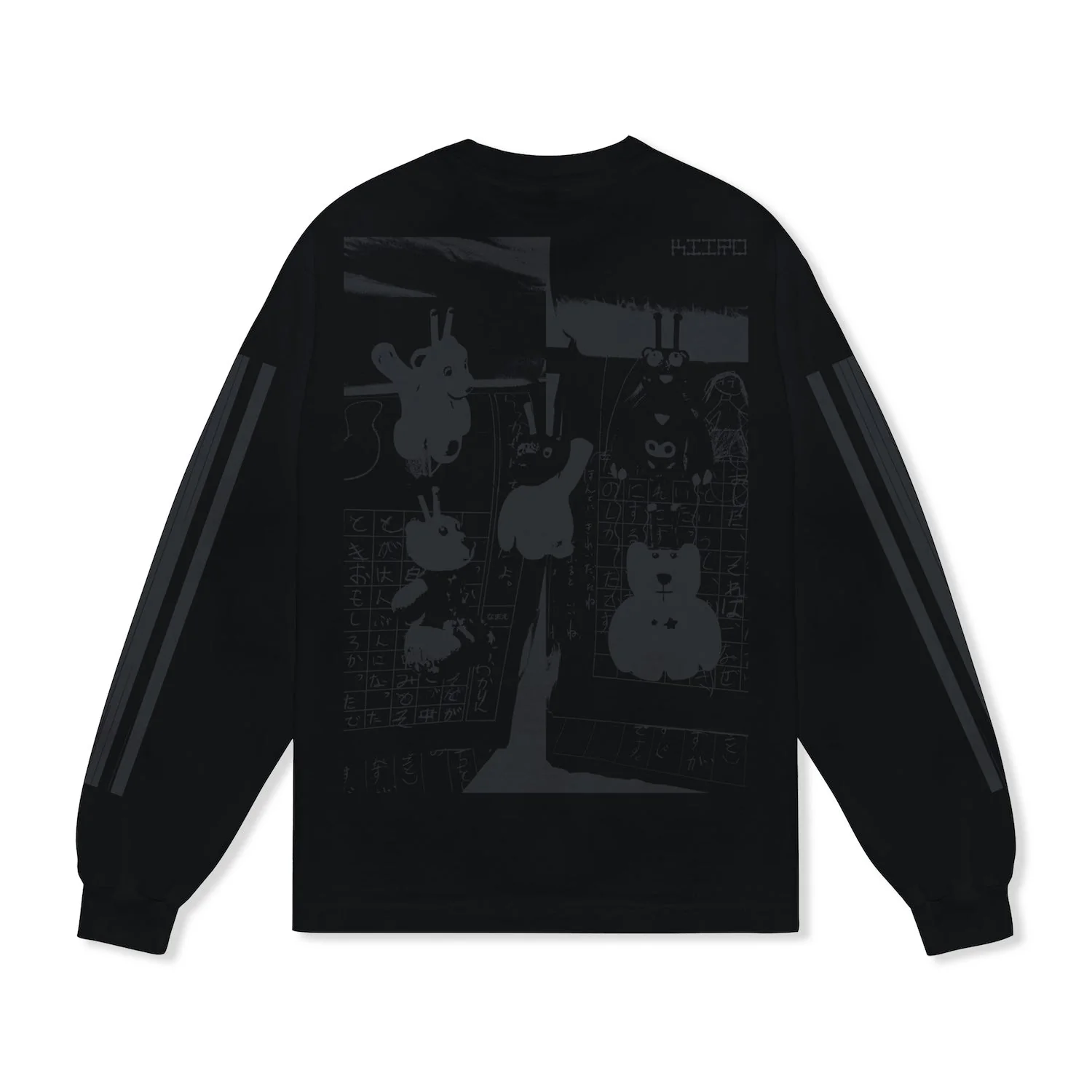 b.Eautiful x kiiro Shinkansen L/S Tee, Black - Image 2