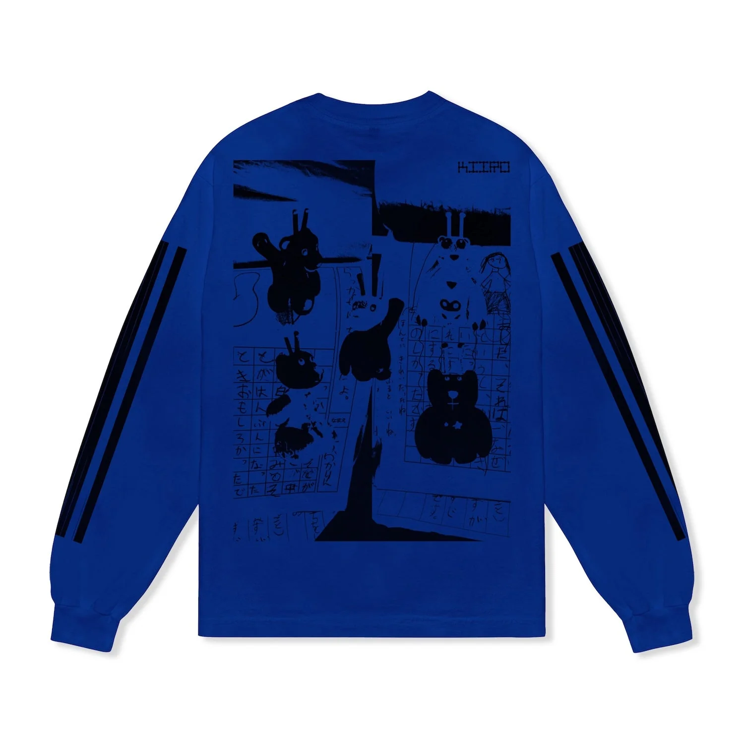 b.Eautiful x kiiro Shinkansen L/S Tee, Cobalt Blue - Image 2
