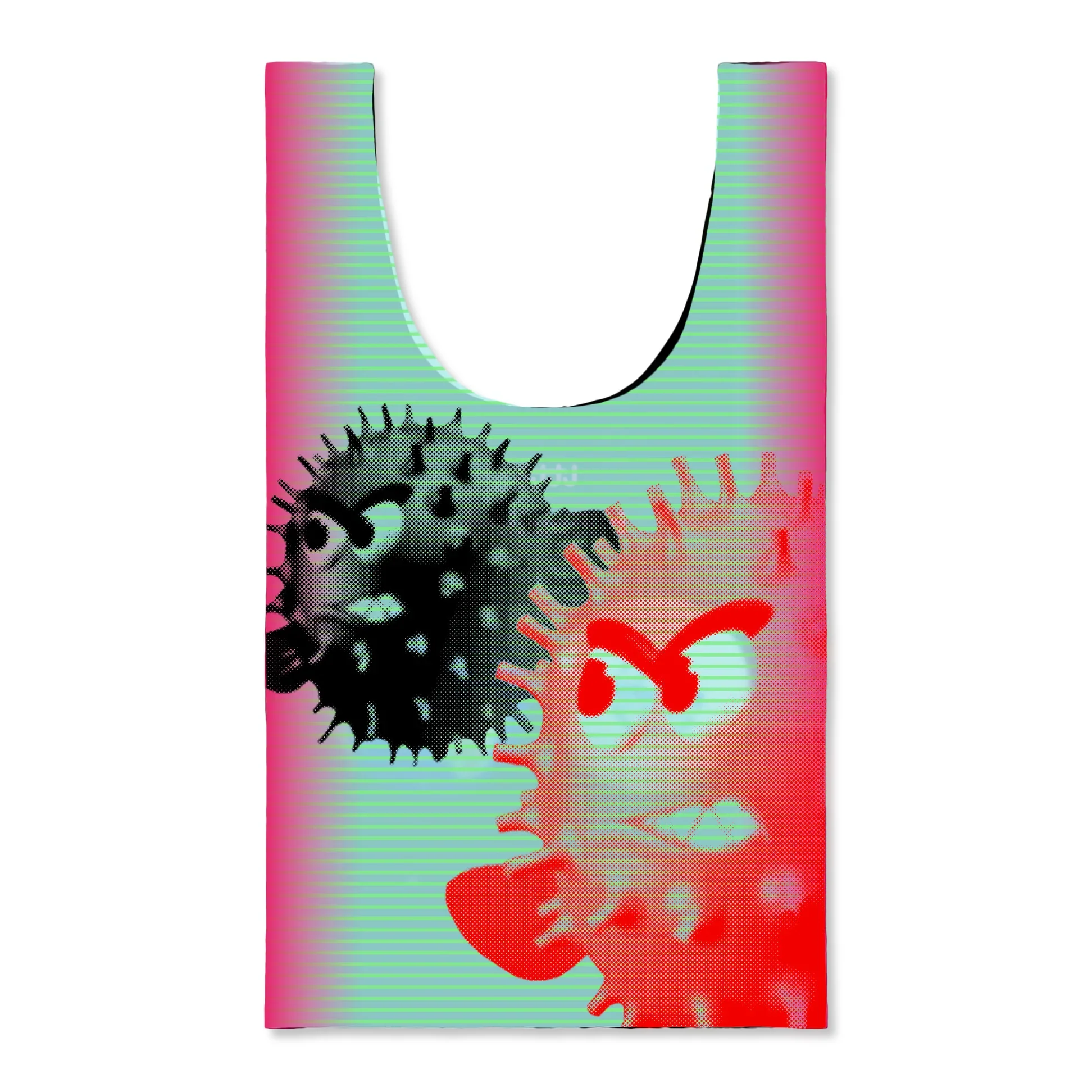 b.Eautiful x LTTT Globe Reusable Bag XL, Black / Green - Image 3