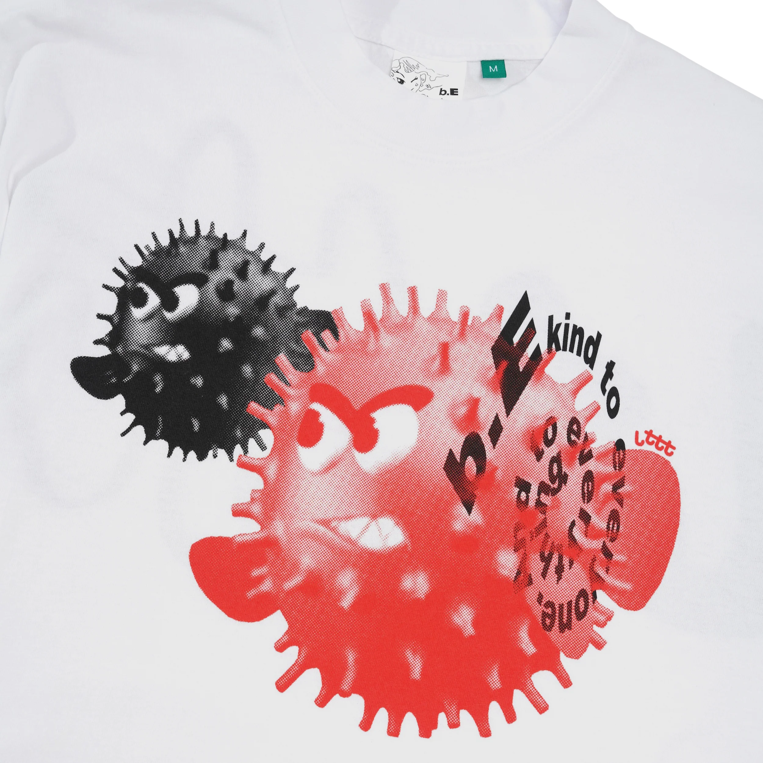 b.Eautiful x LTTT Puffy Fish Tee, White - Image 2