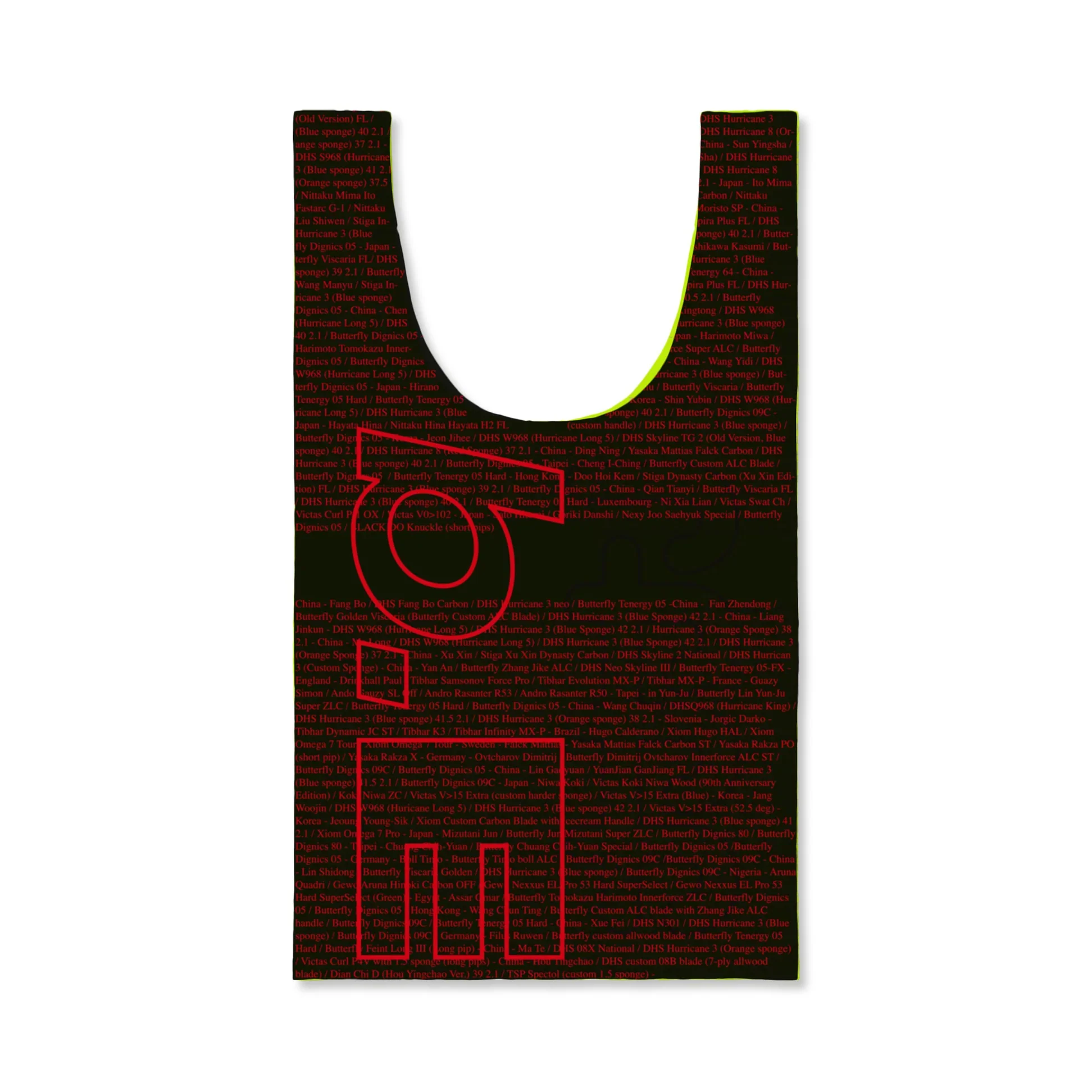 b.Eautiful x LTTT Times Reusable Bag, Black / Lime - Image 3