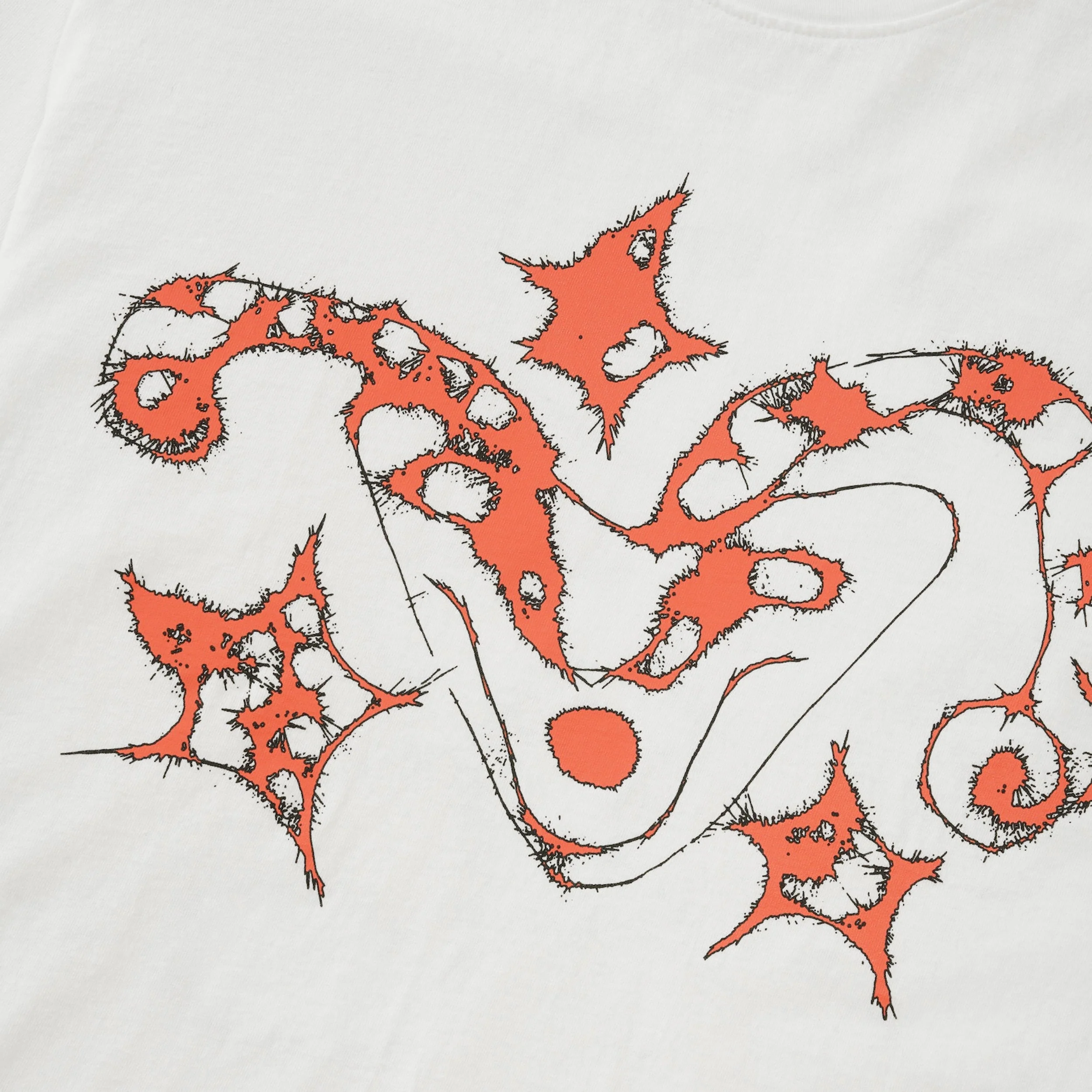 b.Eautiful x NANOOK Red L/S Tee, White - Image 2