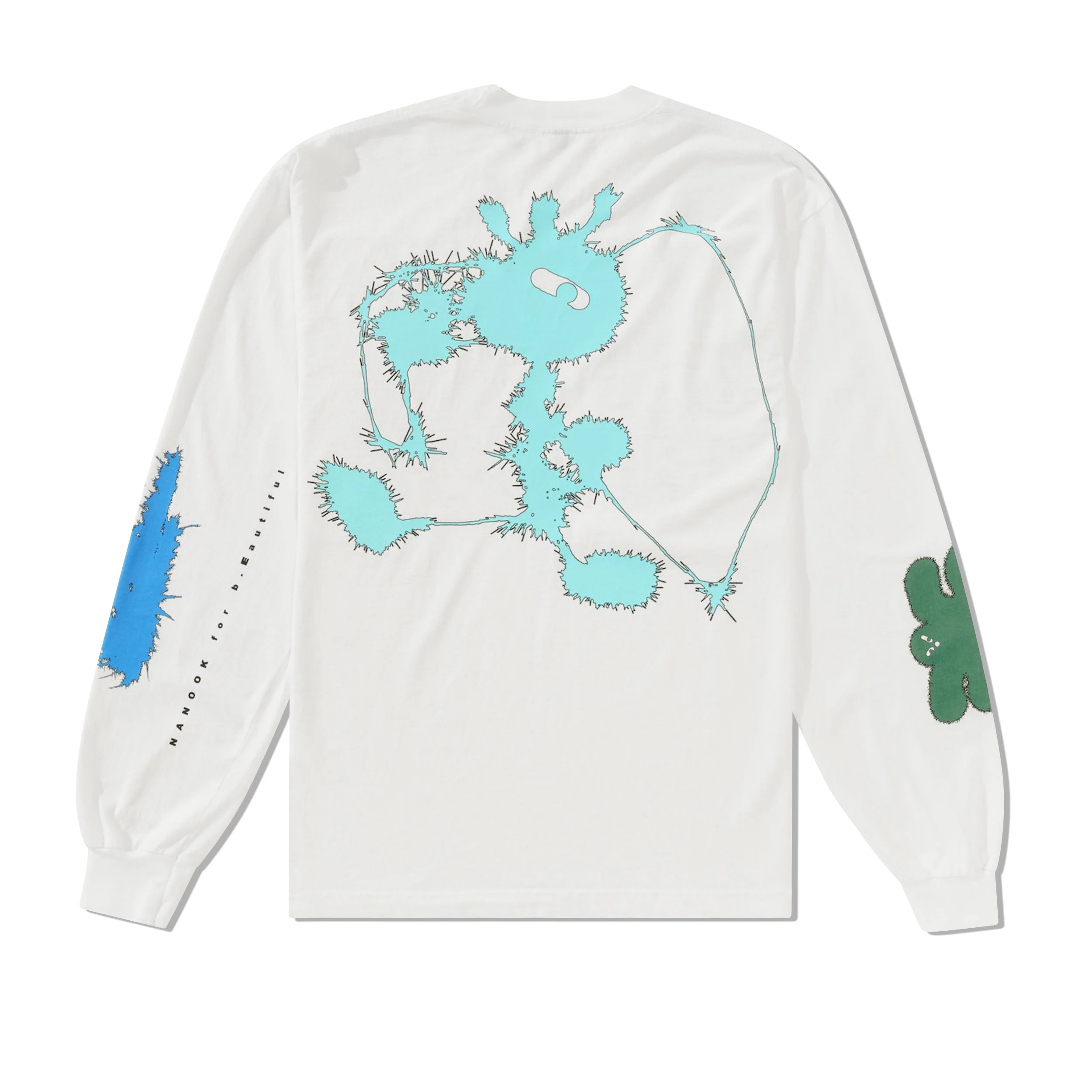 b.Eautiful x NANOOK Red L/S Tee, White - Image 3