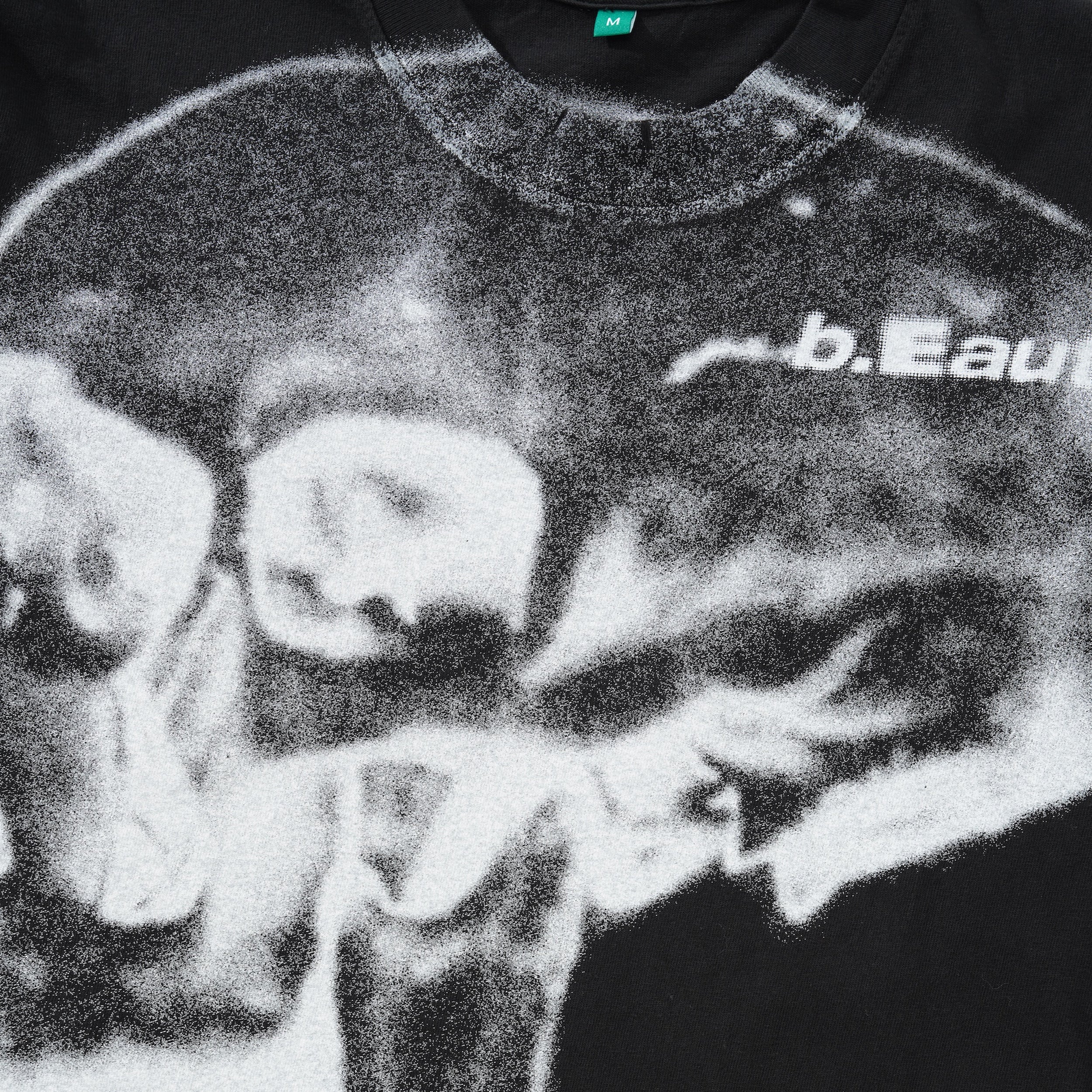 b.Eautiful x Shiga Skull Tee, Black - Image 3