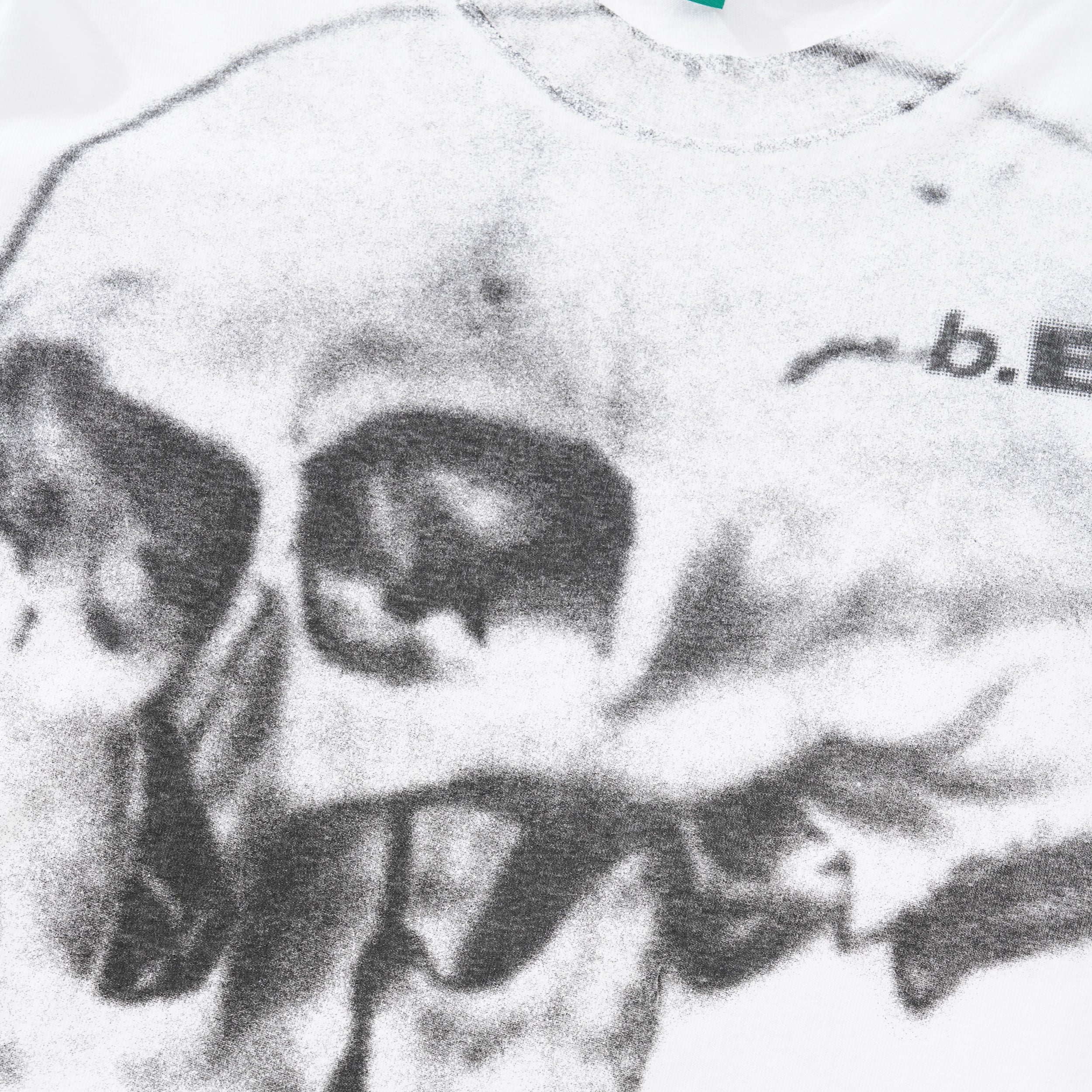 b.Eautiful x Shiga Skull Tee, White - Image 3