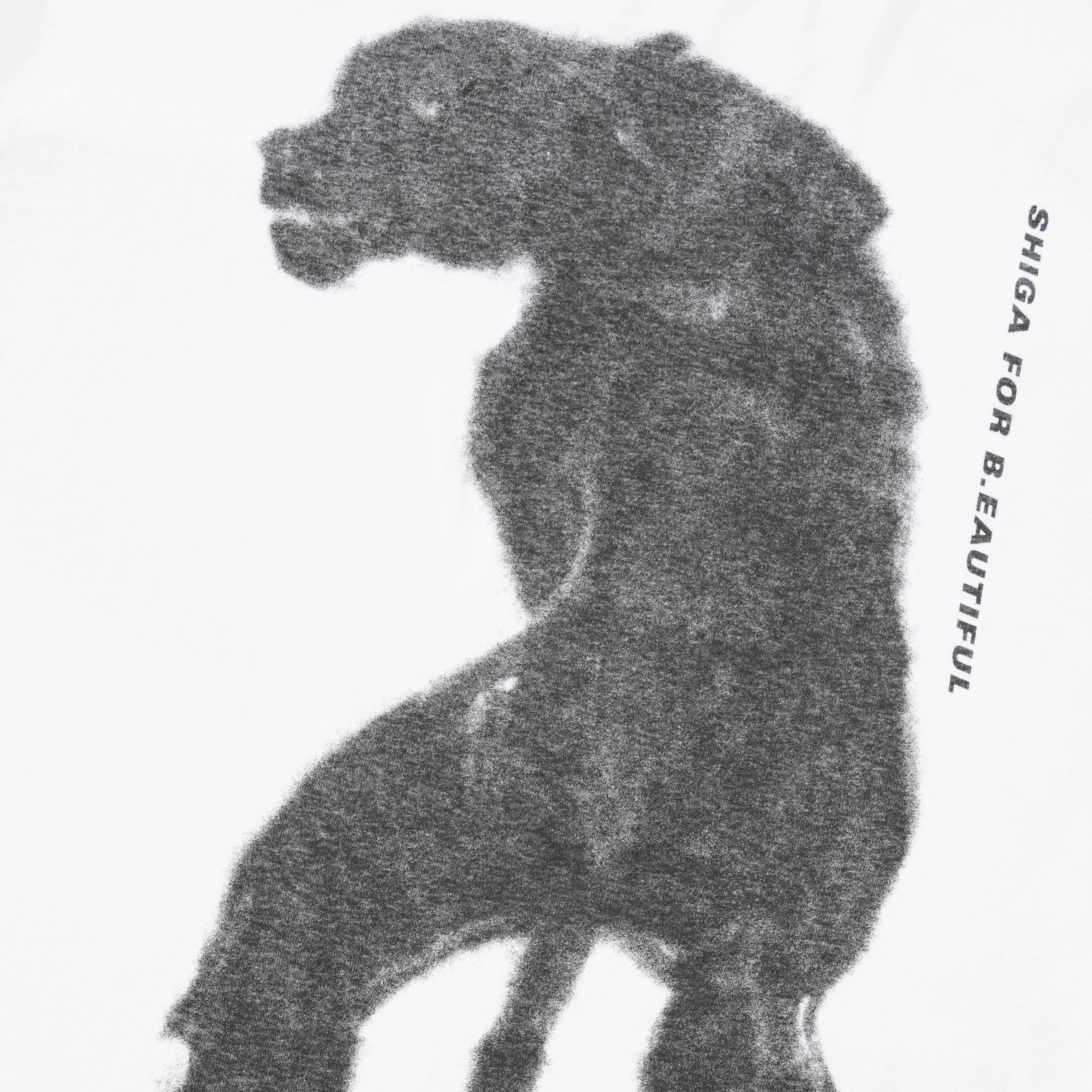 b.Eautiful x Shiga Skull Tee, White - Image 4