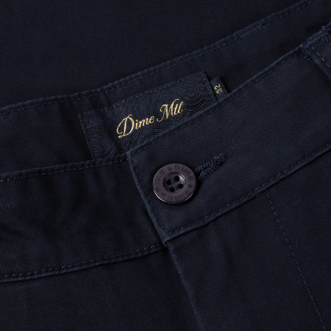 Baggy Chino Pants, Navy - Image 3
