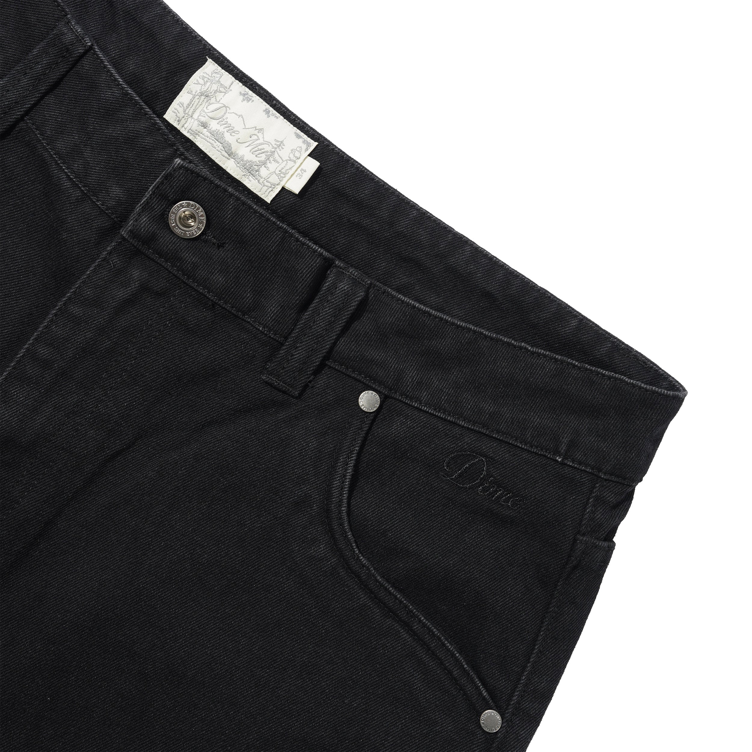 Baggy Denim Jeans, Black - Image 2