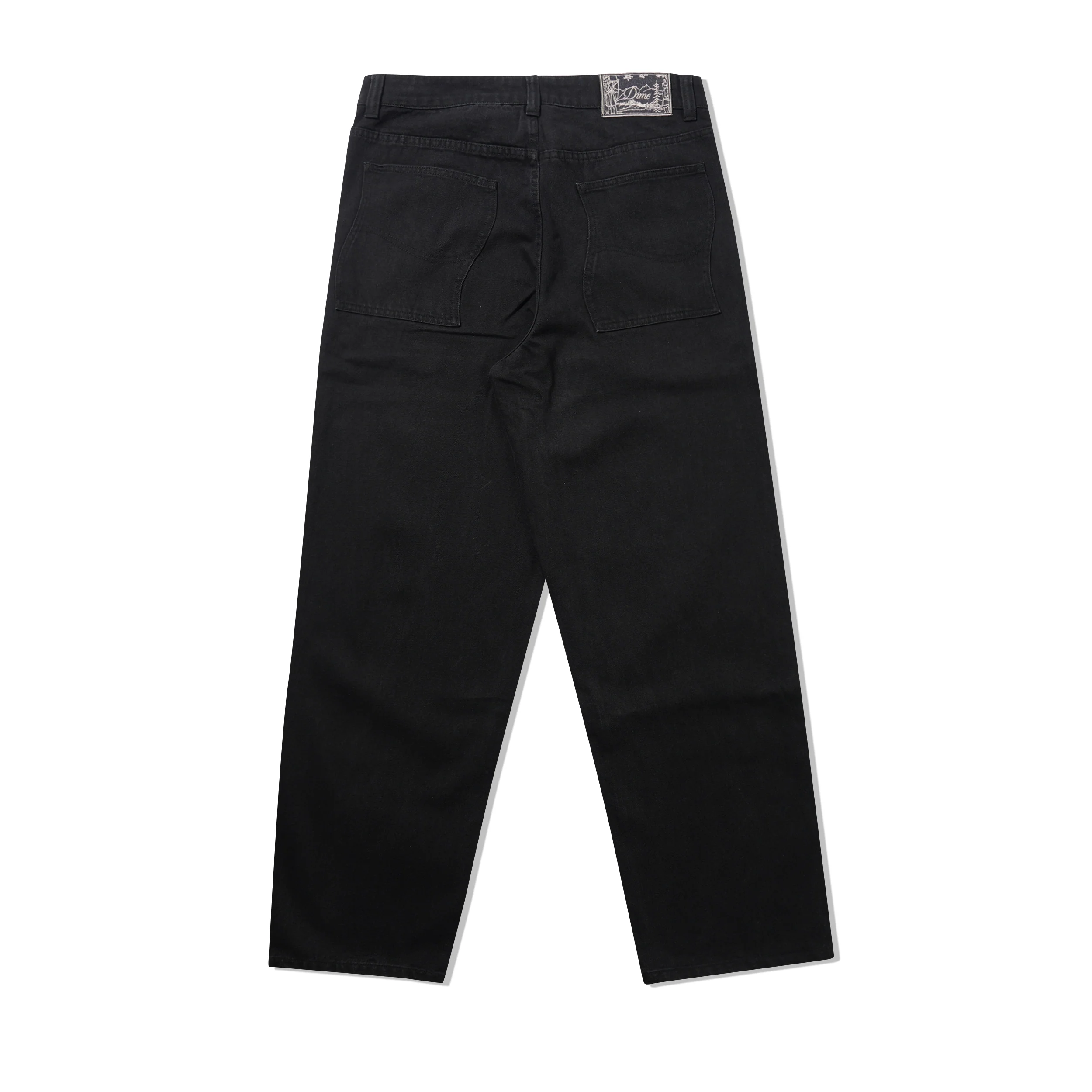 Baggy Denim Jeans, Black - Image 3