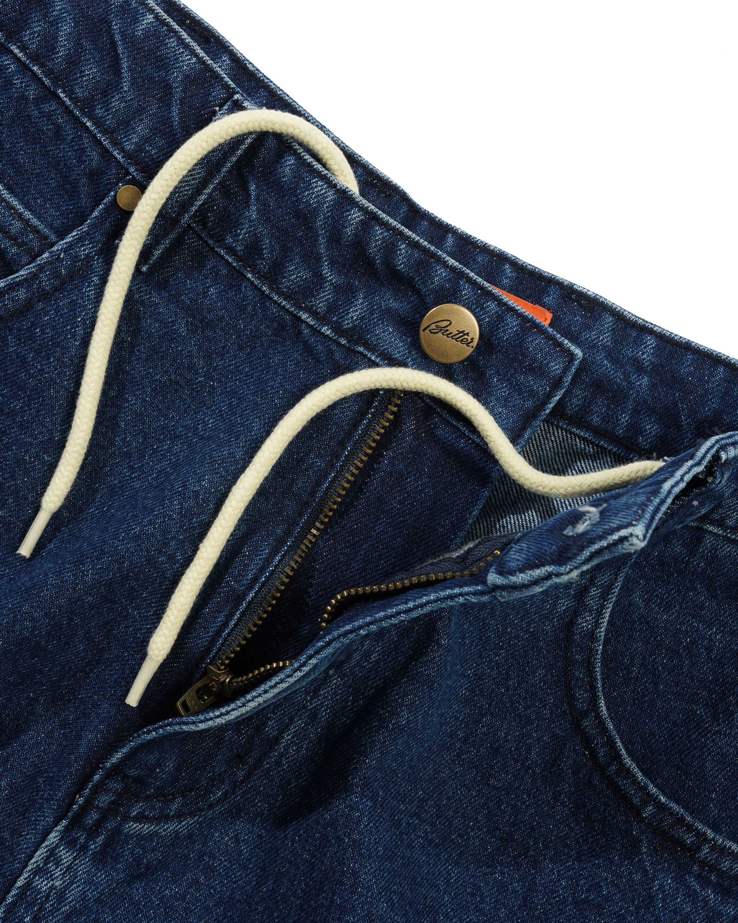 Baggy Denim Jeans, Dark Blue - Image 5