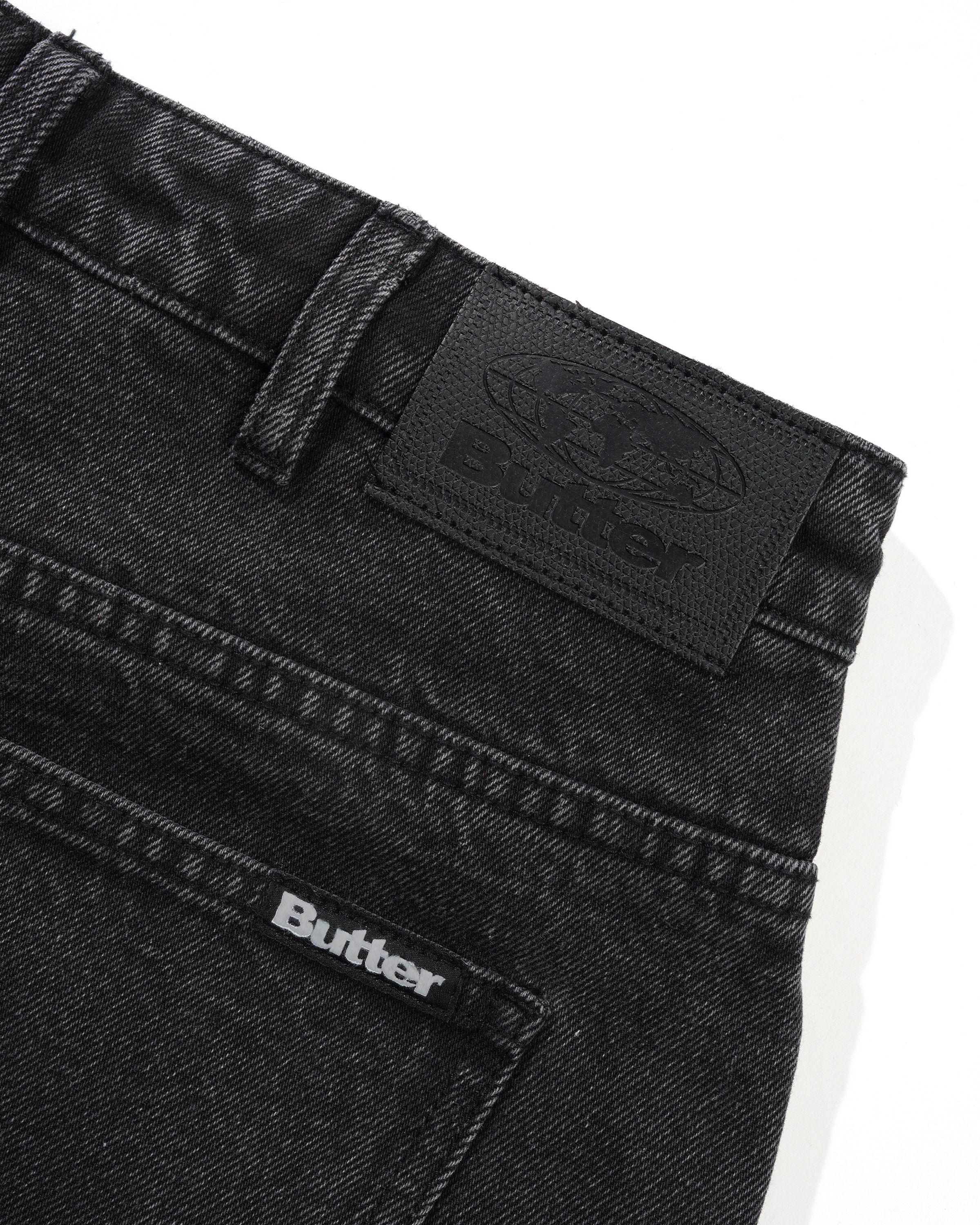 Baggy Denim Jeans, Distressed Black - Image 5