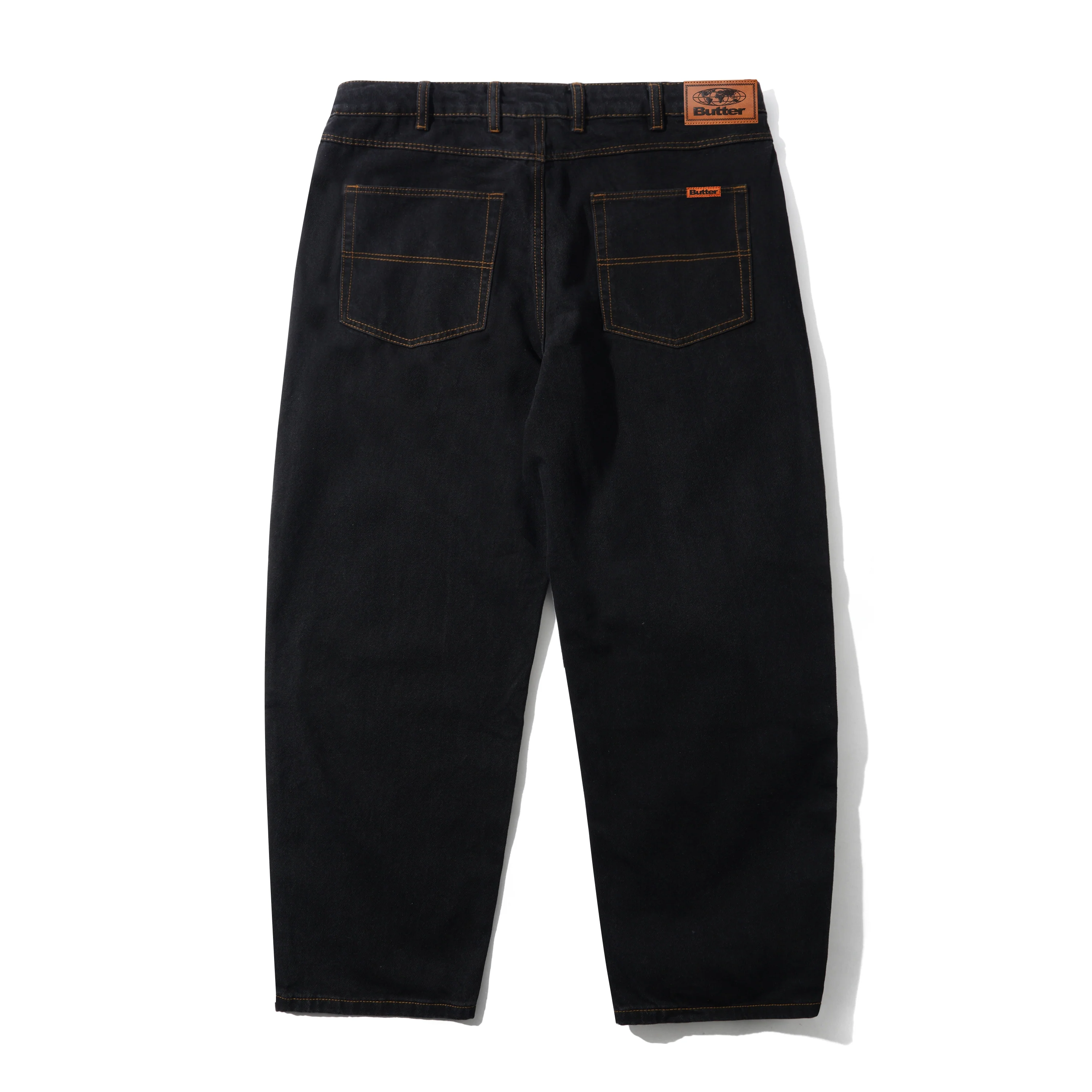 Baggy Denim Jeans, Washed Black - Image 2