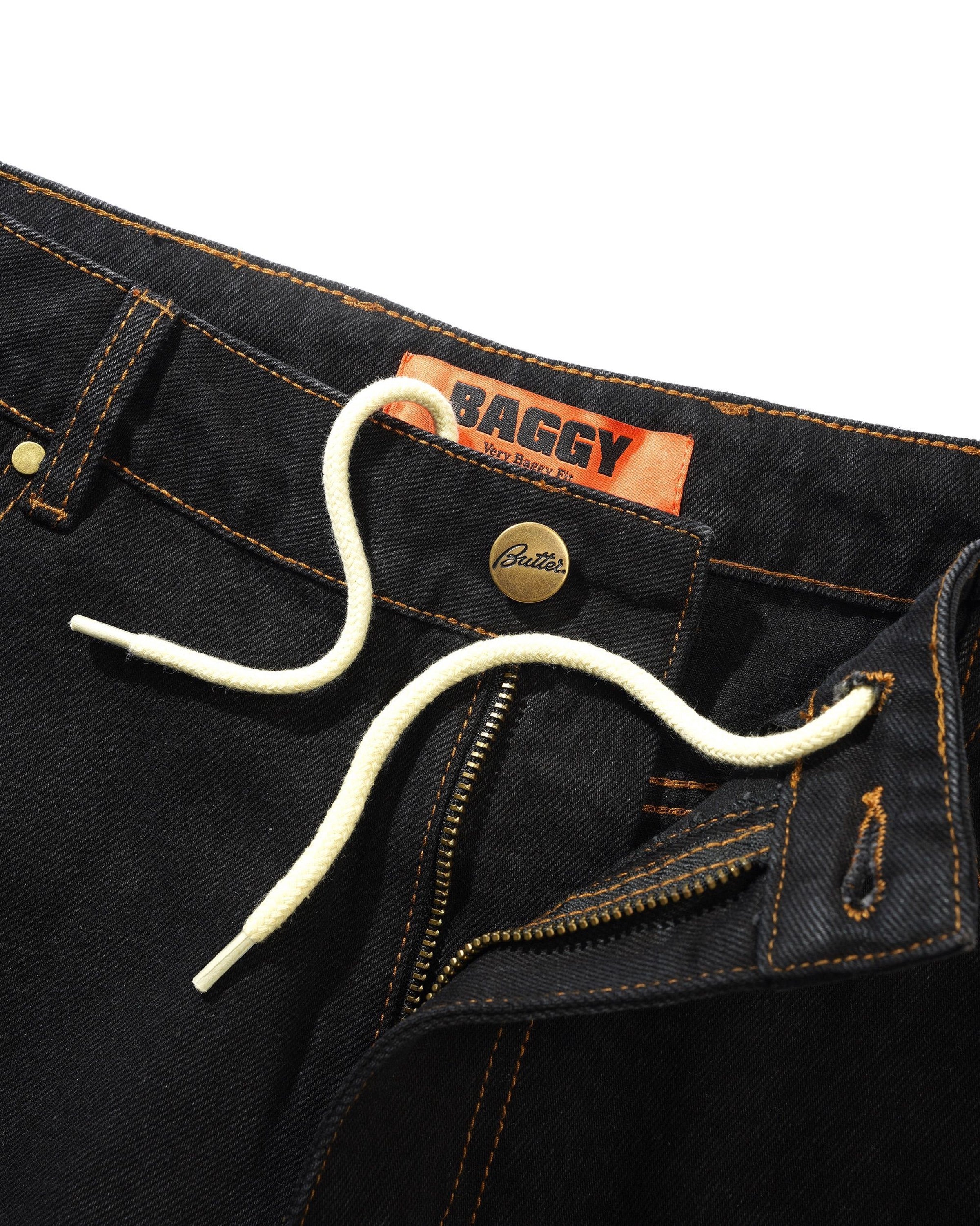 Baggy Denim Jeans, Washed Black - Image 3