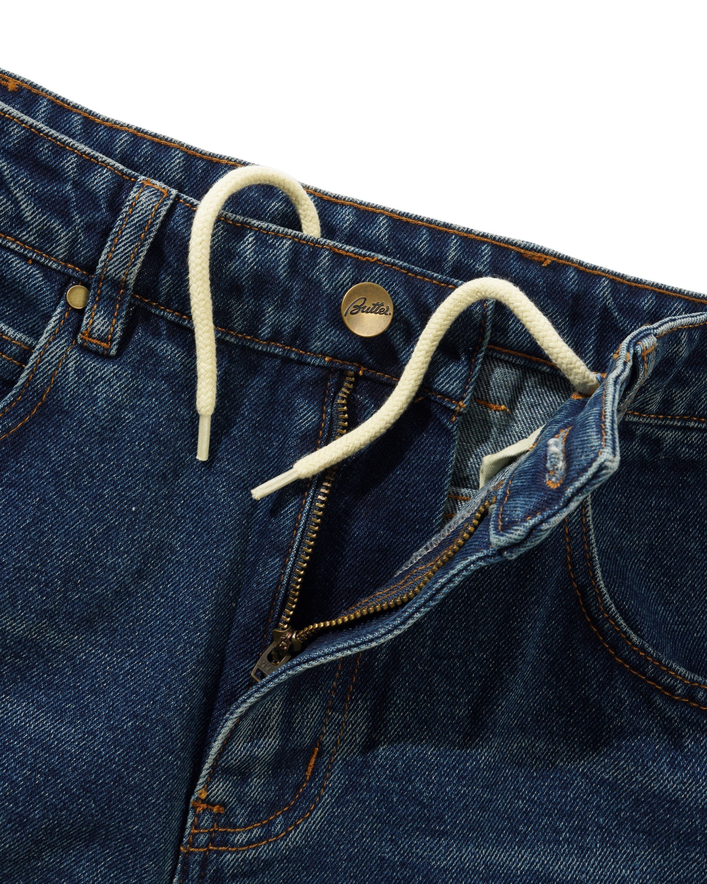 Baggy Denim Jeans, Distressed Indigo - Image 3