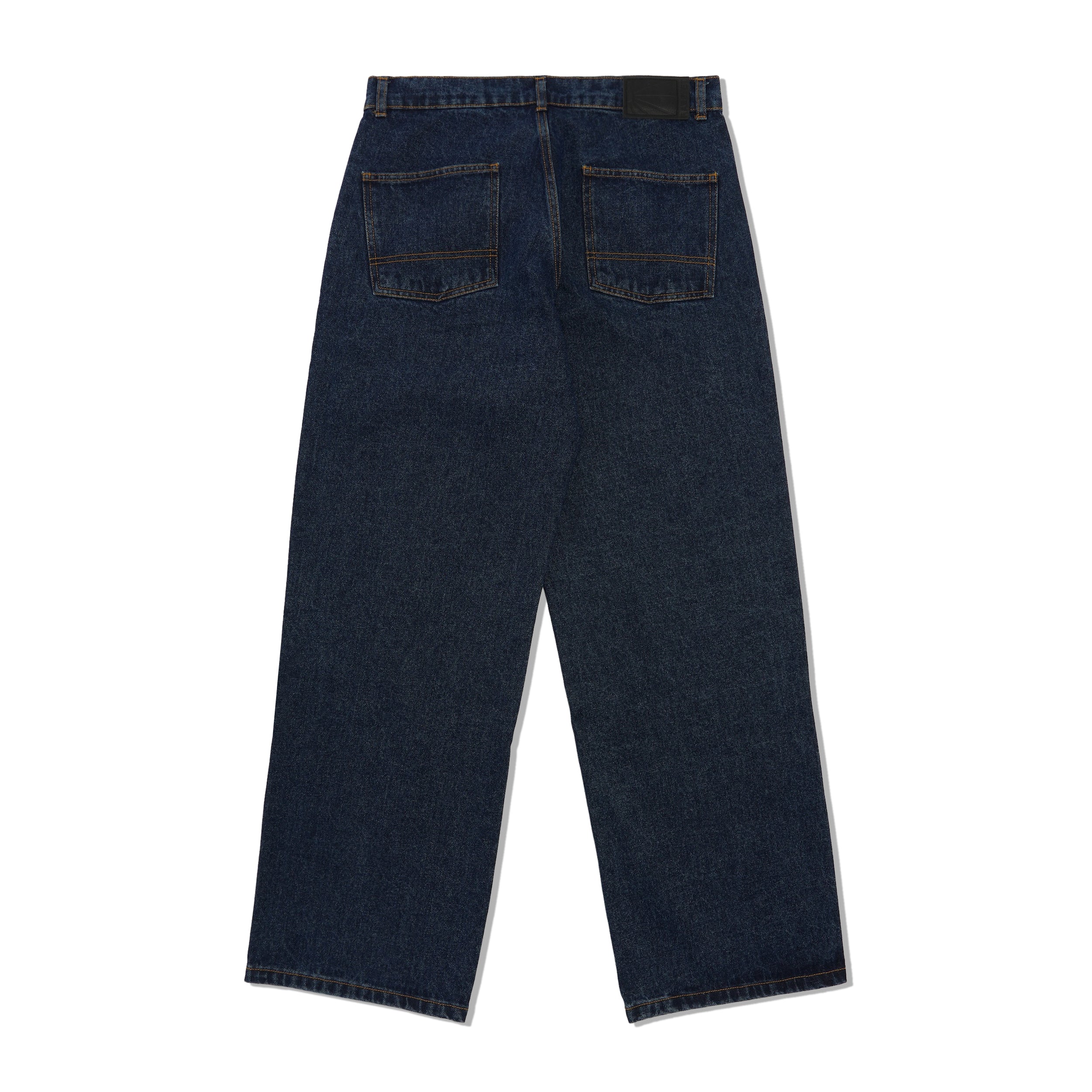 Baggy Woven Denim Pants, Blue - Image 2