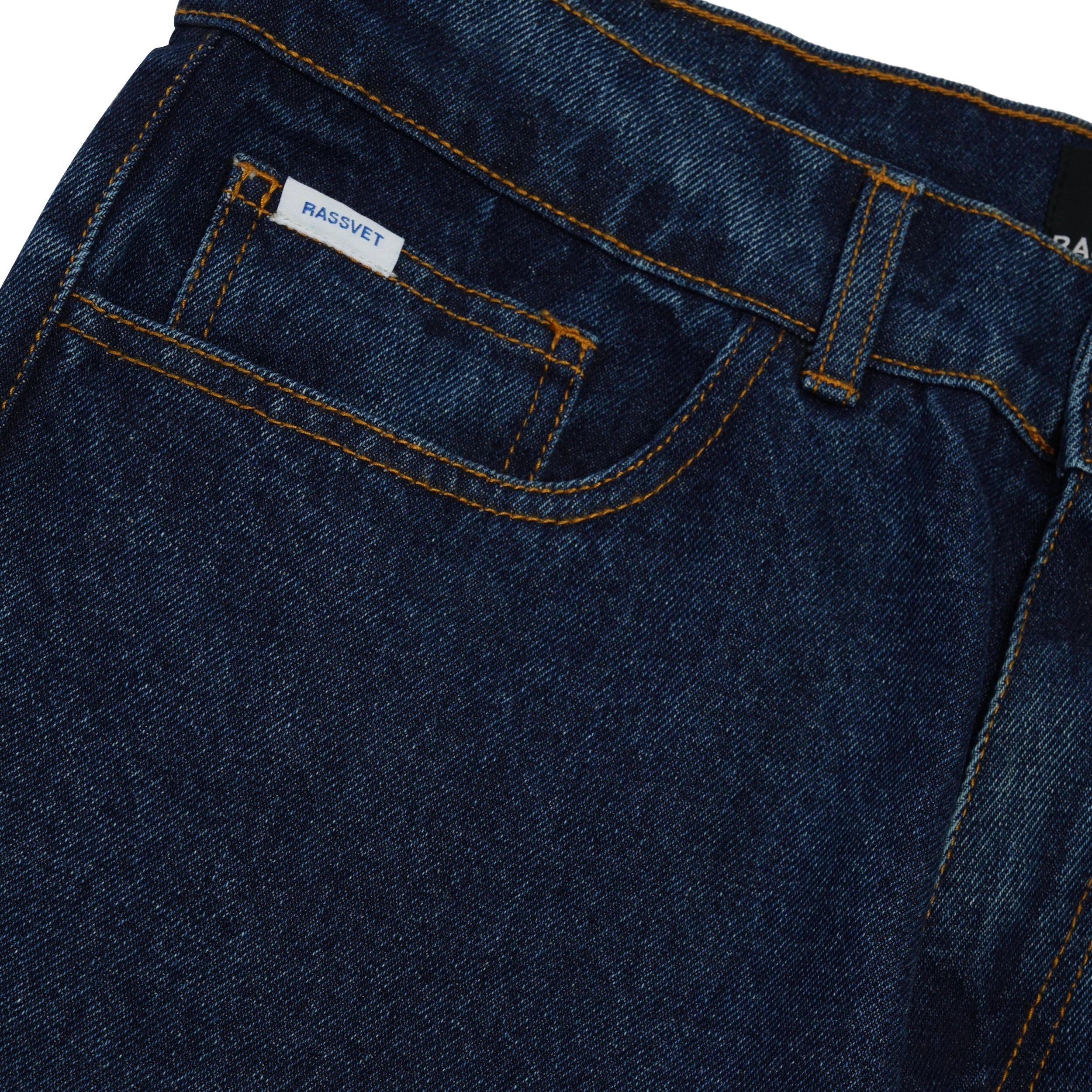 Baggy Woven Denim Pants, Blue - Image 6