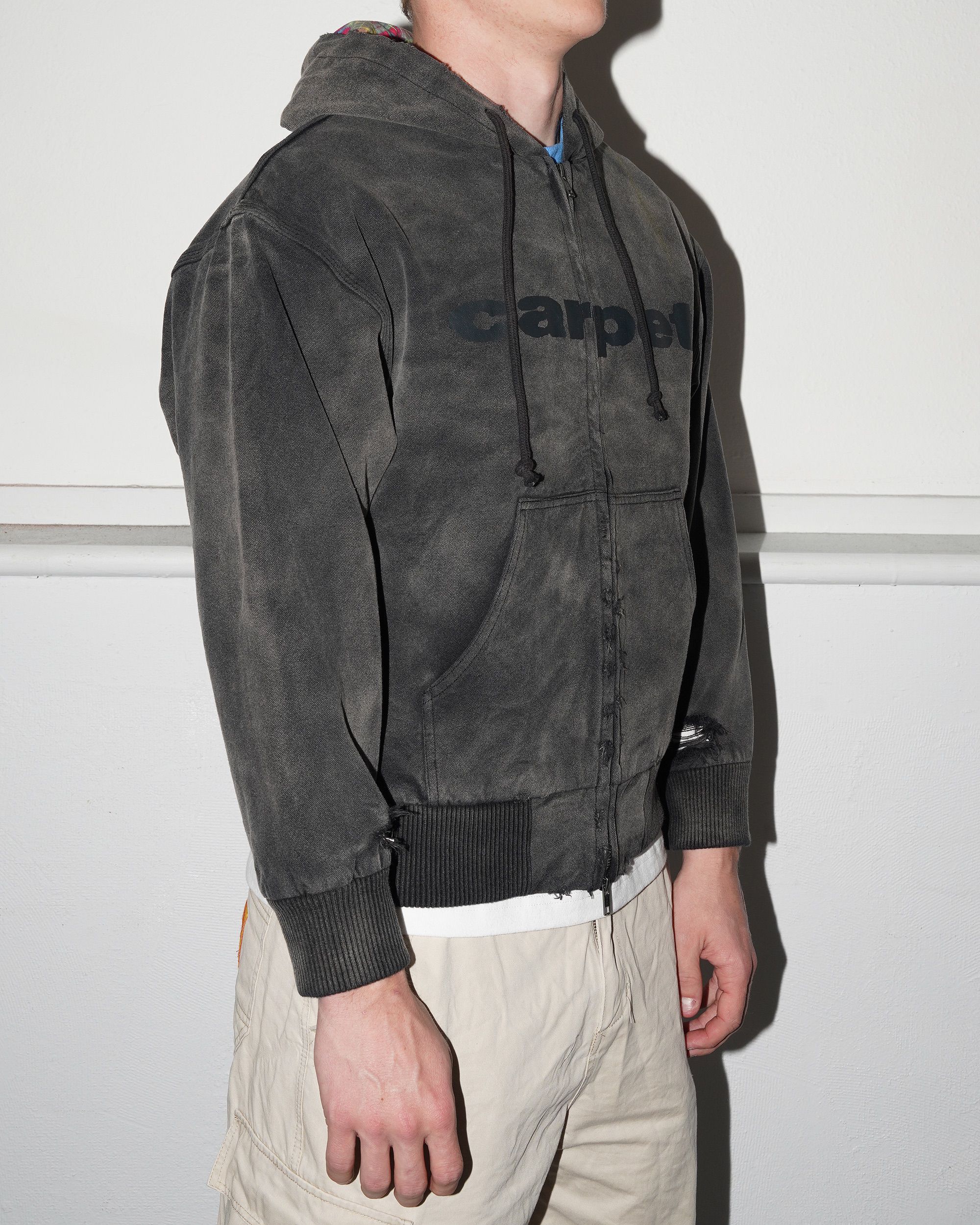 Beatup Denim Jacket, Black - Image 5